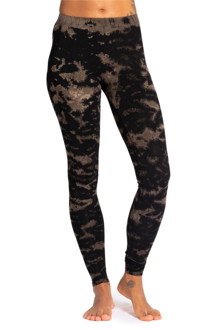 Leggings handgefärbte Unikat Batik Leggings aus natürlicher Viskose Goa Hose