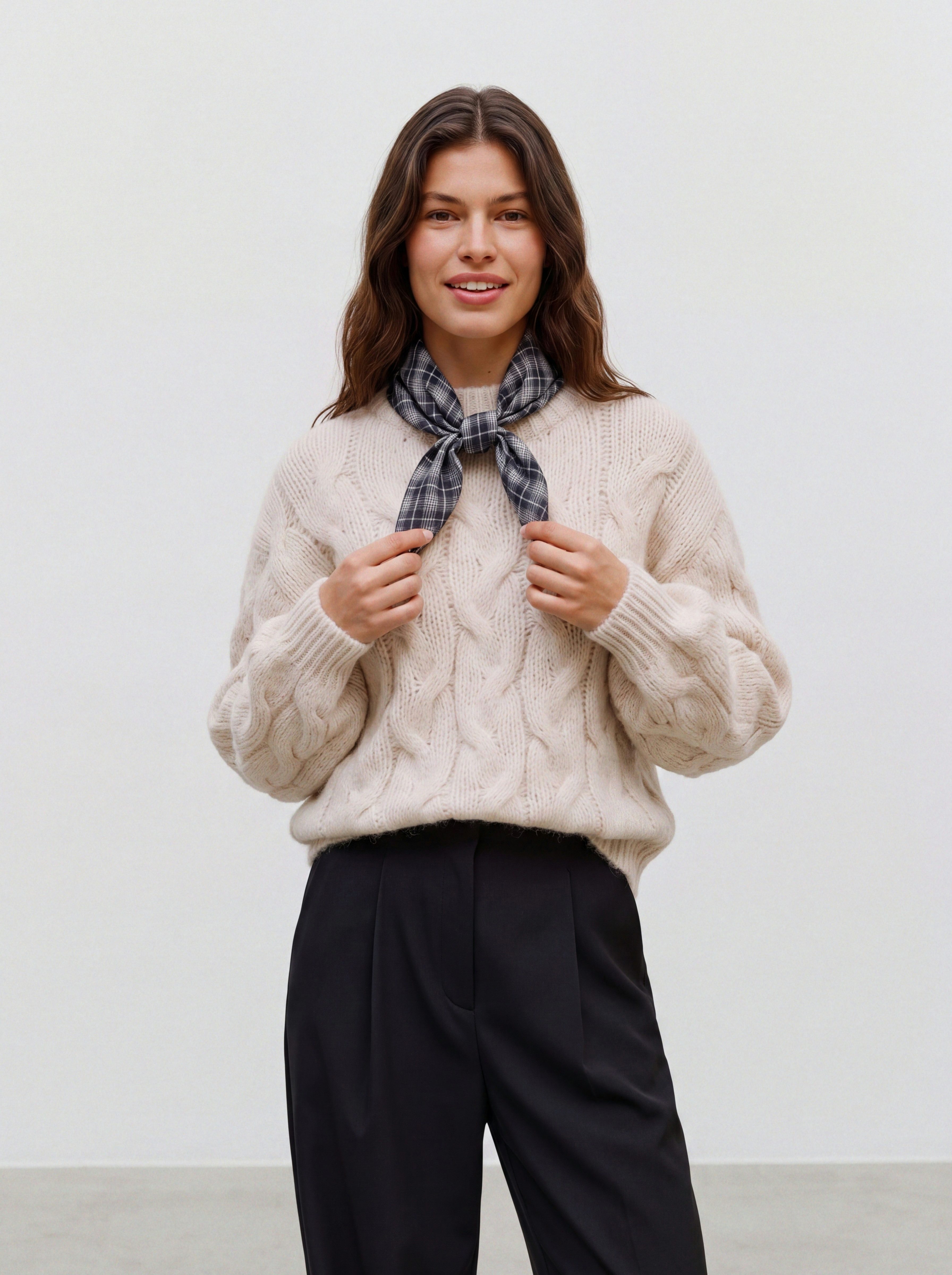 Vero Moda Strickpullover VMMAYBE LS HIGH NECK CABLE PULLOVER NOOS Kunstfaser, Zopfstrickmuster