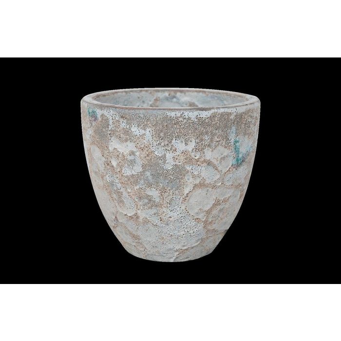 Teramico Pflanzkübel Keramik Blumentopf "EggPot" 30x27 cm Lava Braun 100% Frostfest