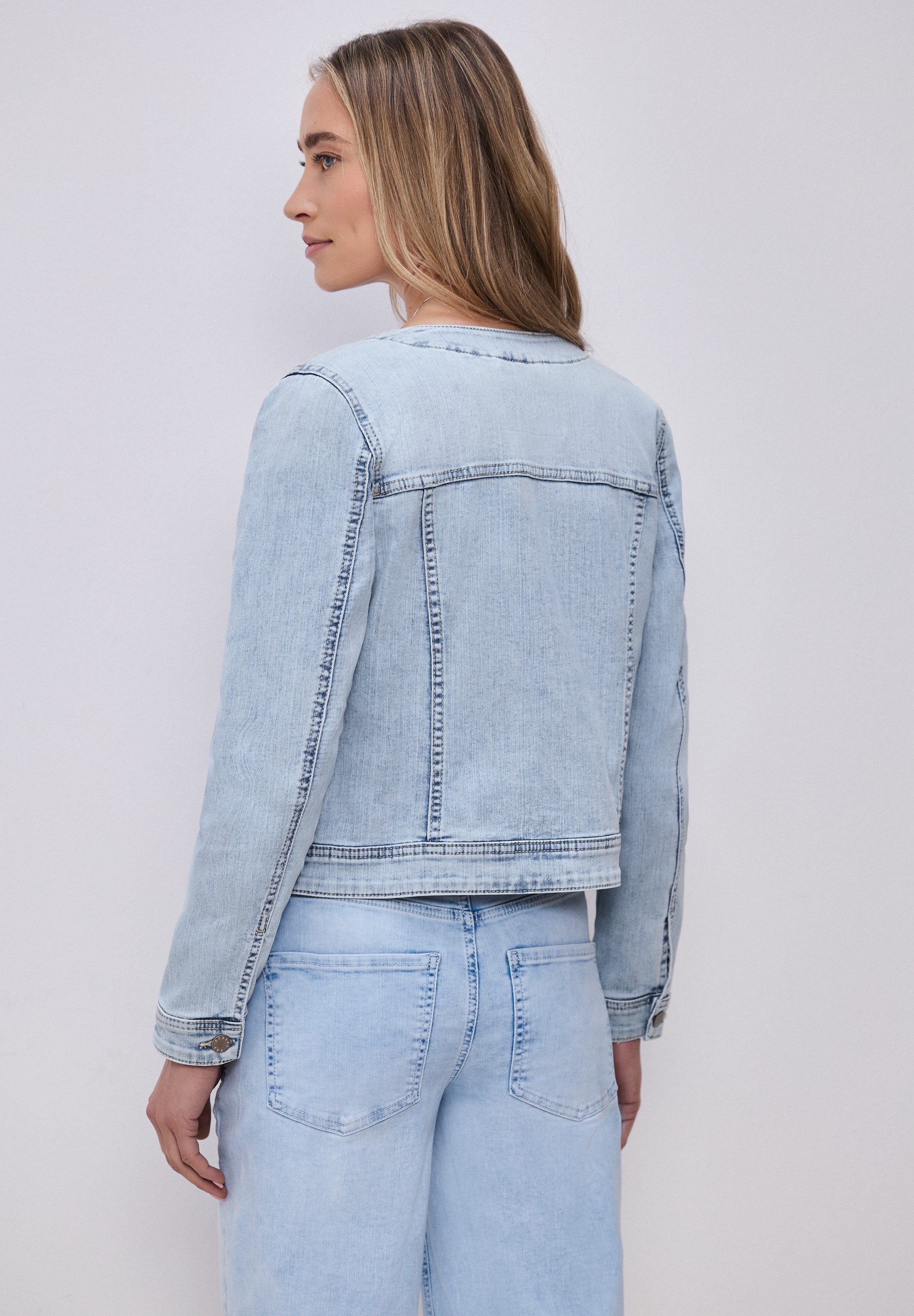 STREET ONE Jeansjacke in Denim-Optik