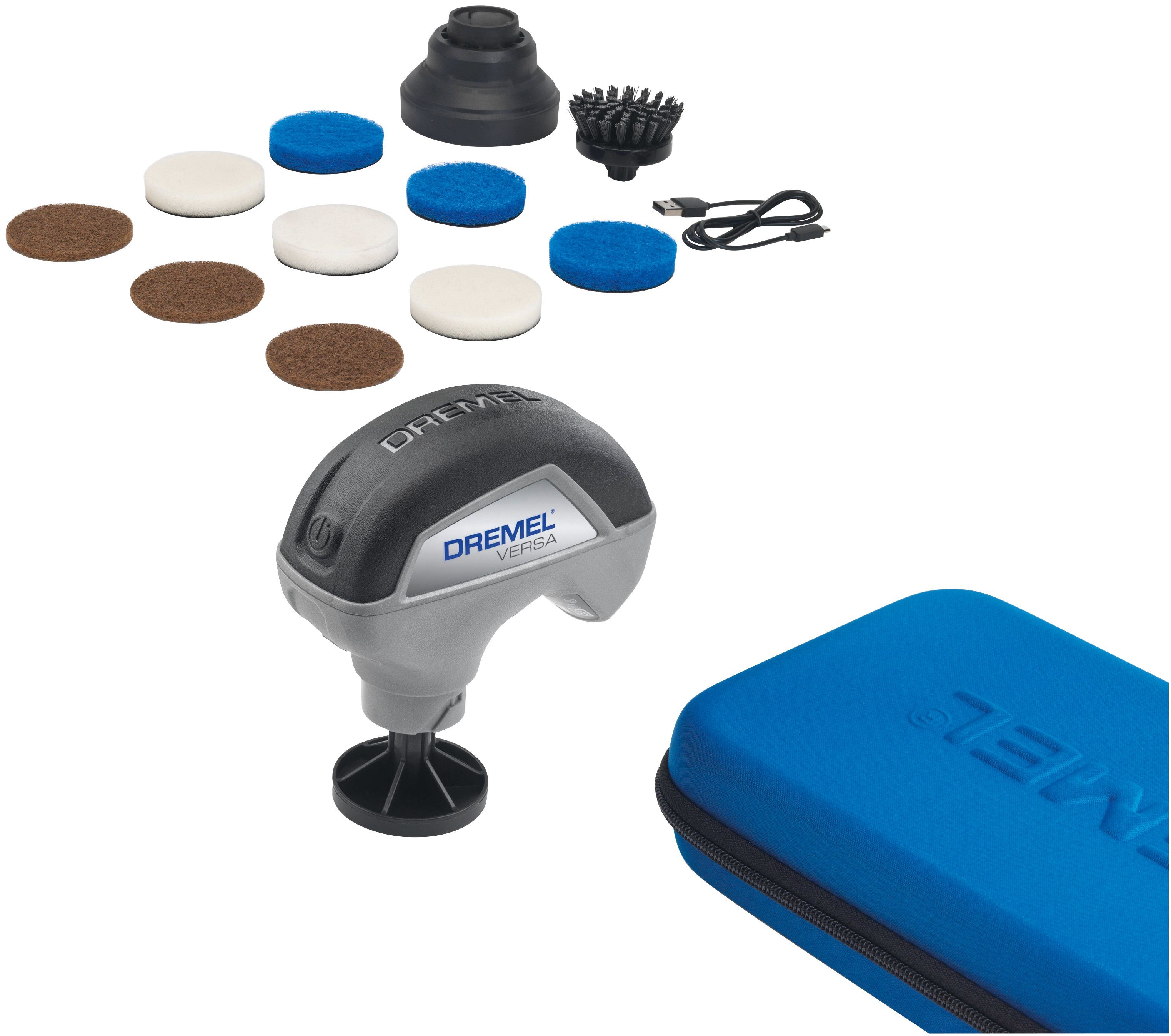 DREMEL Akku-Multifunktionswerkzeug DREMEL® Versa, 3,6 V, Universal- Reinigungsgerät, 14-teilig, Zum Reinigen von Oberflächen, die ein  kratzfreies Schrubben erfordern