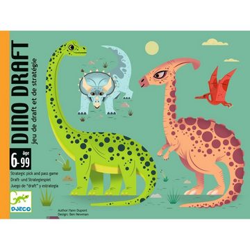 DJECO Spiel, Kartenspiel Kartenspiel Dino Draft Strategiespiel mit Dinosaurier