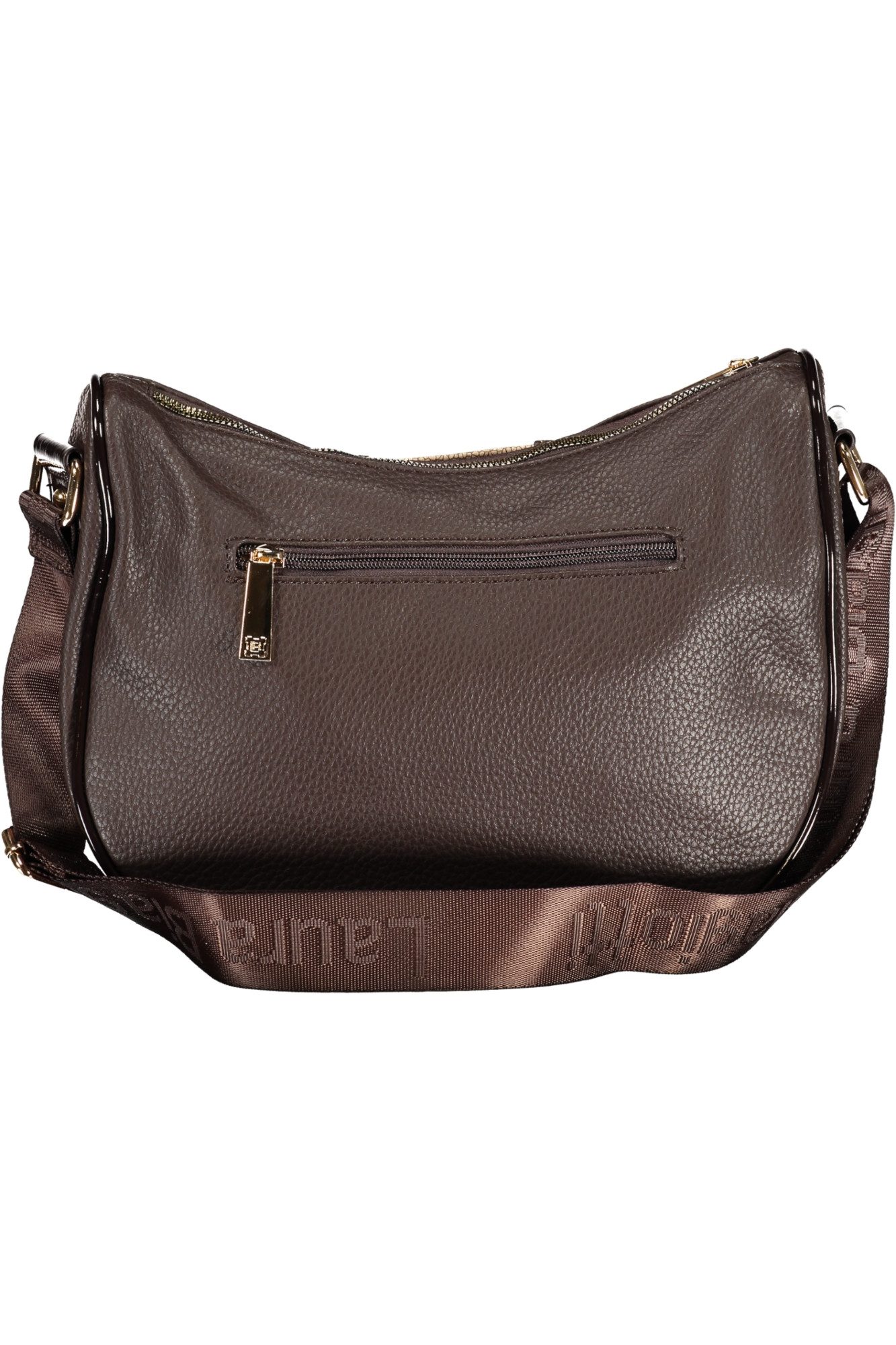 Laura Biagiotti Umhängetasche, Elegante braune Damentasche mit verstellbarem Gurt und Kontrastdetails