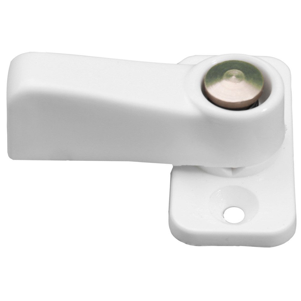 FAWO Türriegel Drehriegel Türfeststeller Wohnwagen Wohnmobil Caravan mit Feder weiß