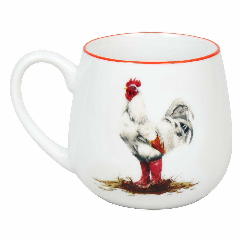 Könitz Becher Kuschelbecher Tapsiger Hahn, 400 ml, Porzellan