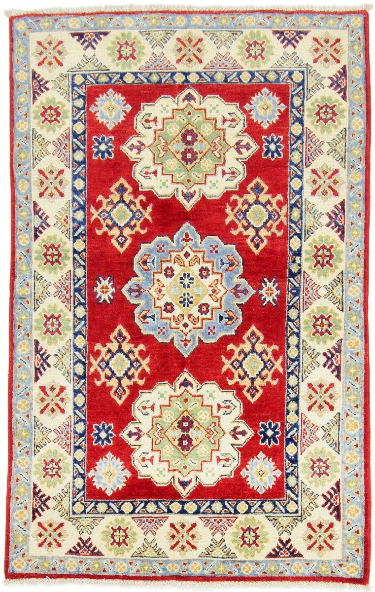 Orientteppich Kazak 97x158 Handgeknüpfter Orientteppich, Nain Trading, rechteckig, Höhe: 5 mm