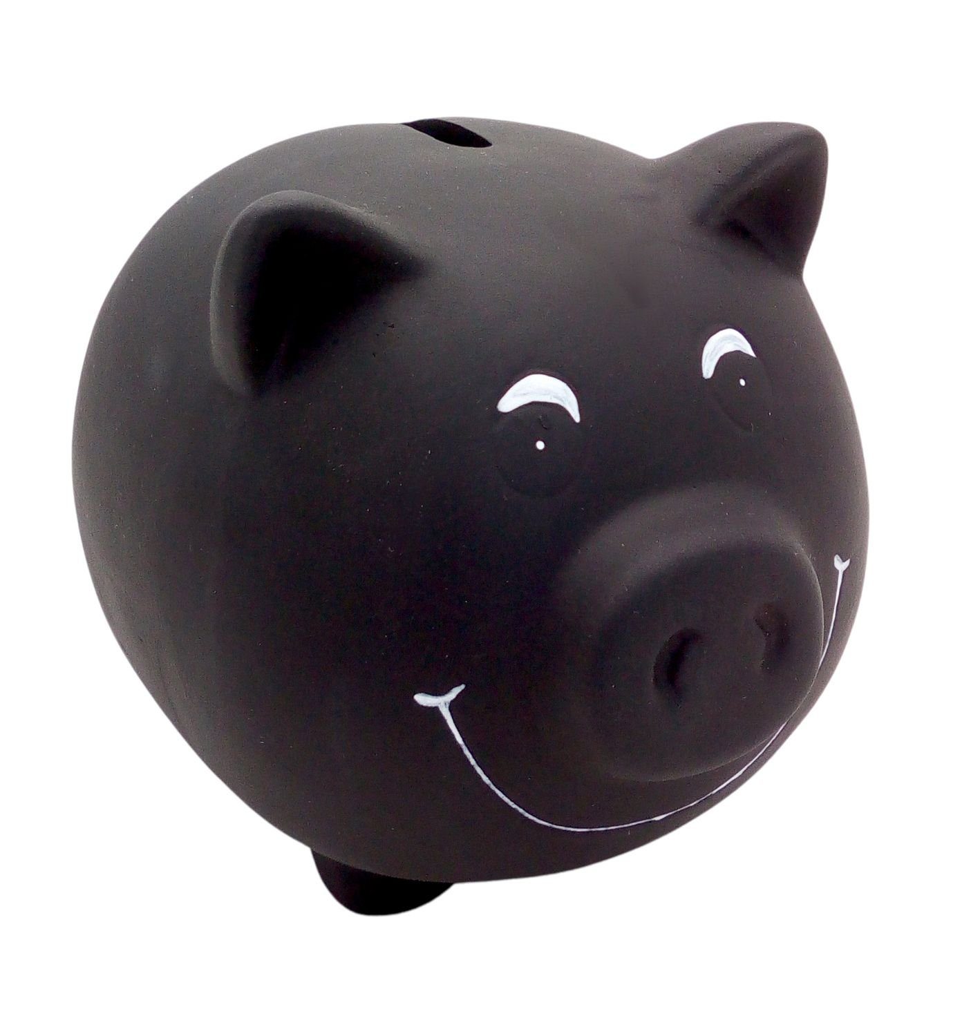 BURI Spardose Sparschwein mit Tafelbeschichtung zum selbst beschriften Deko günstig online kaufen