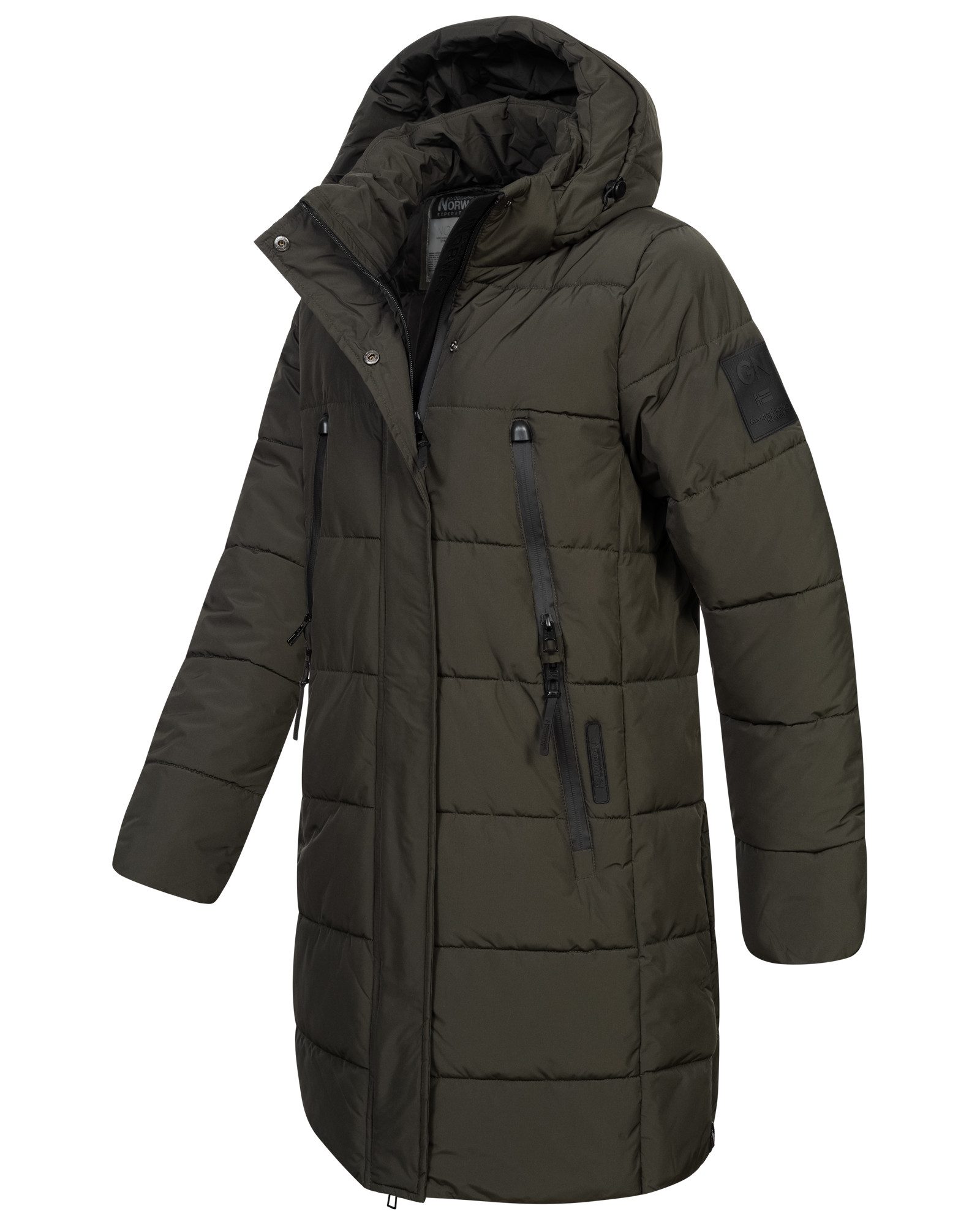 Geographical Norway Parka Damen Winter Jacke Mantel Parka Steppjacke Steppmantel Wintermantel