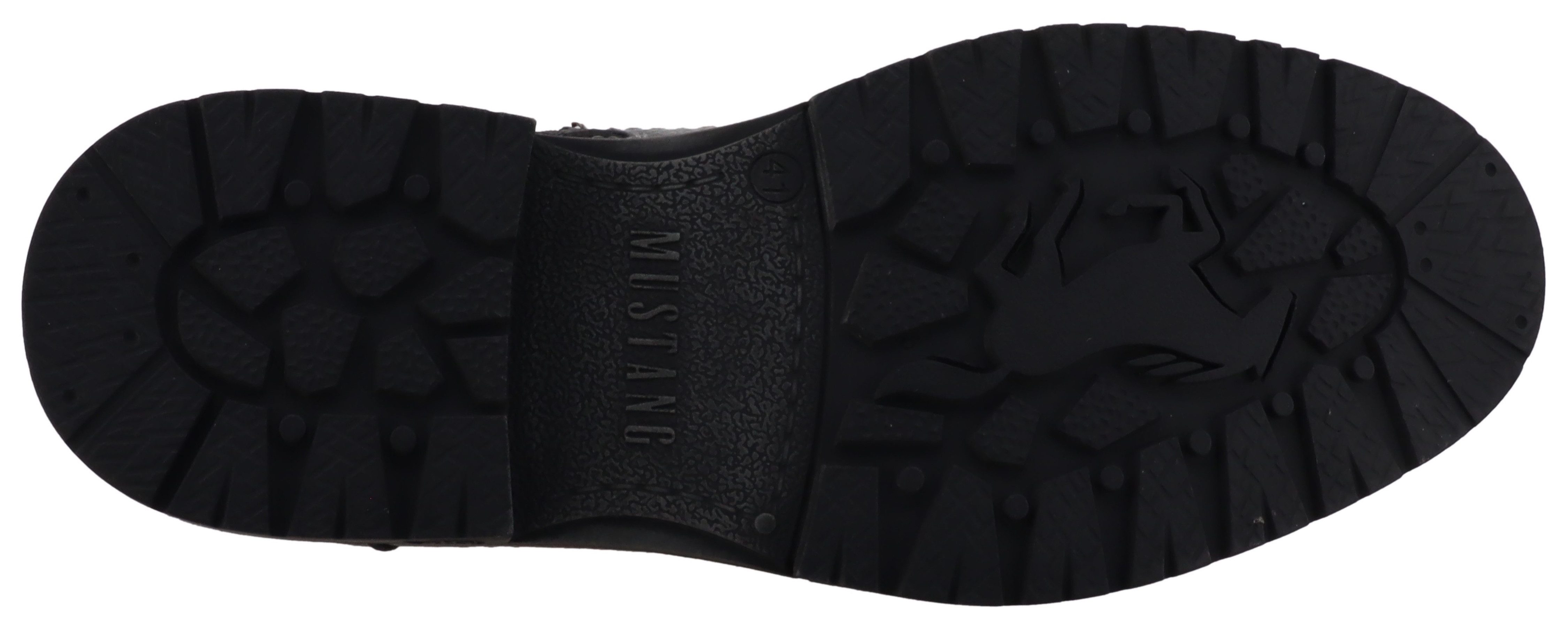 Mustang Shoes Marcas Schnürboots Business Stiefel, Boots mit Textilfutter