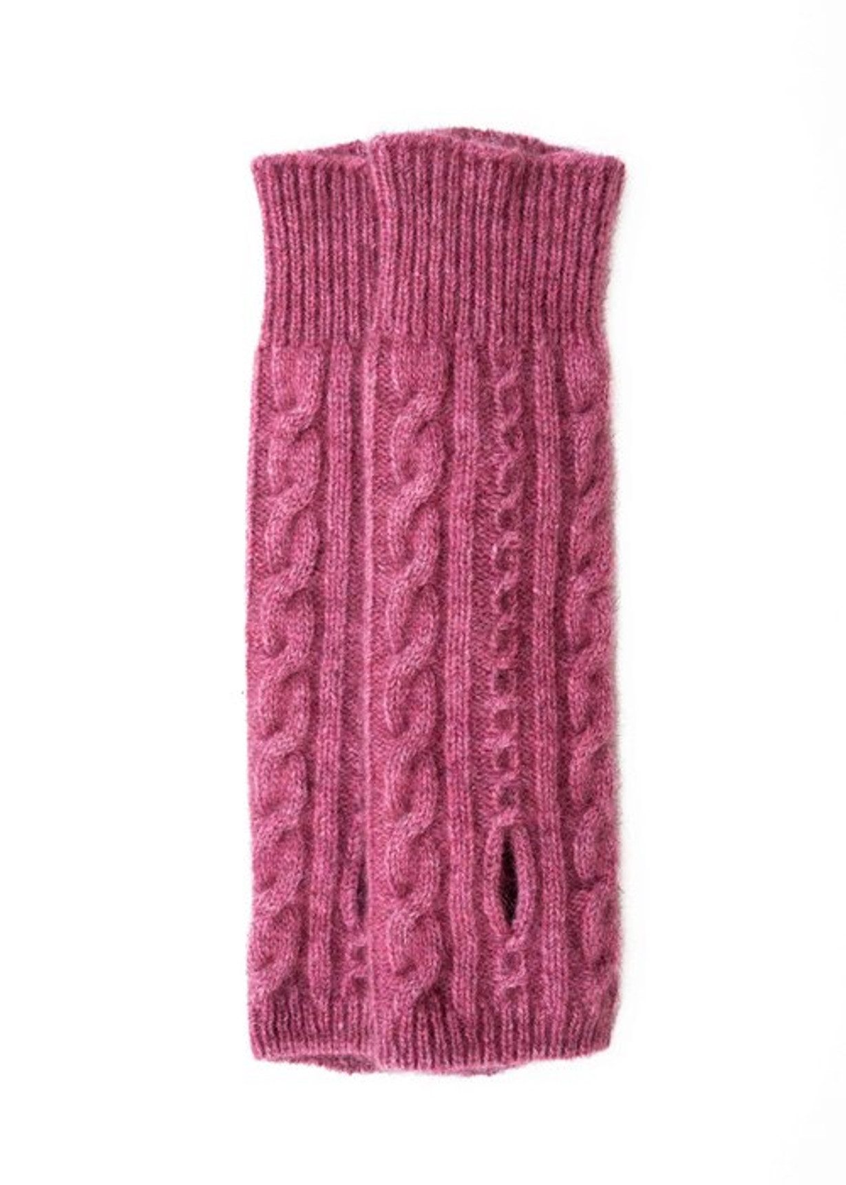 Koru Knitwear Armstulpen Koru Zopfmuster-Stulpen Gelenkwärmer