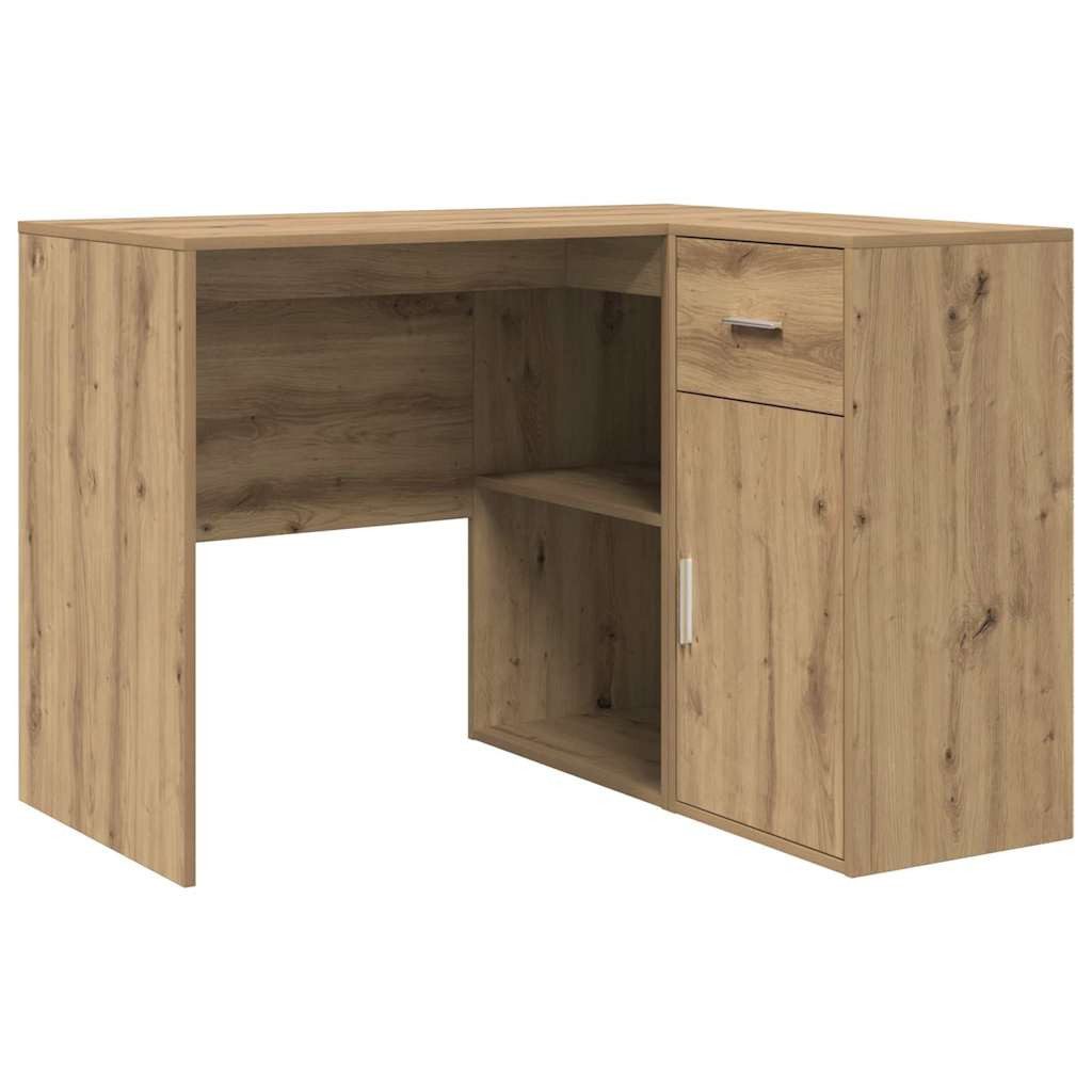 vidaXL Schreibtisch Eck-Schreibtisch mit Schubladen Artisan-Eiche 102 x 88 x 75 cm (1-St)
