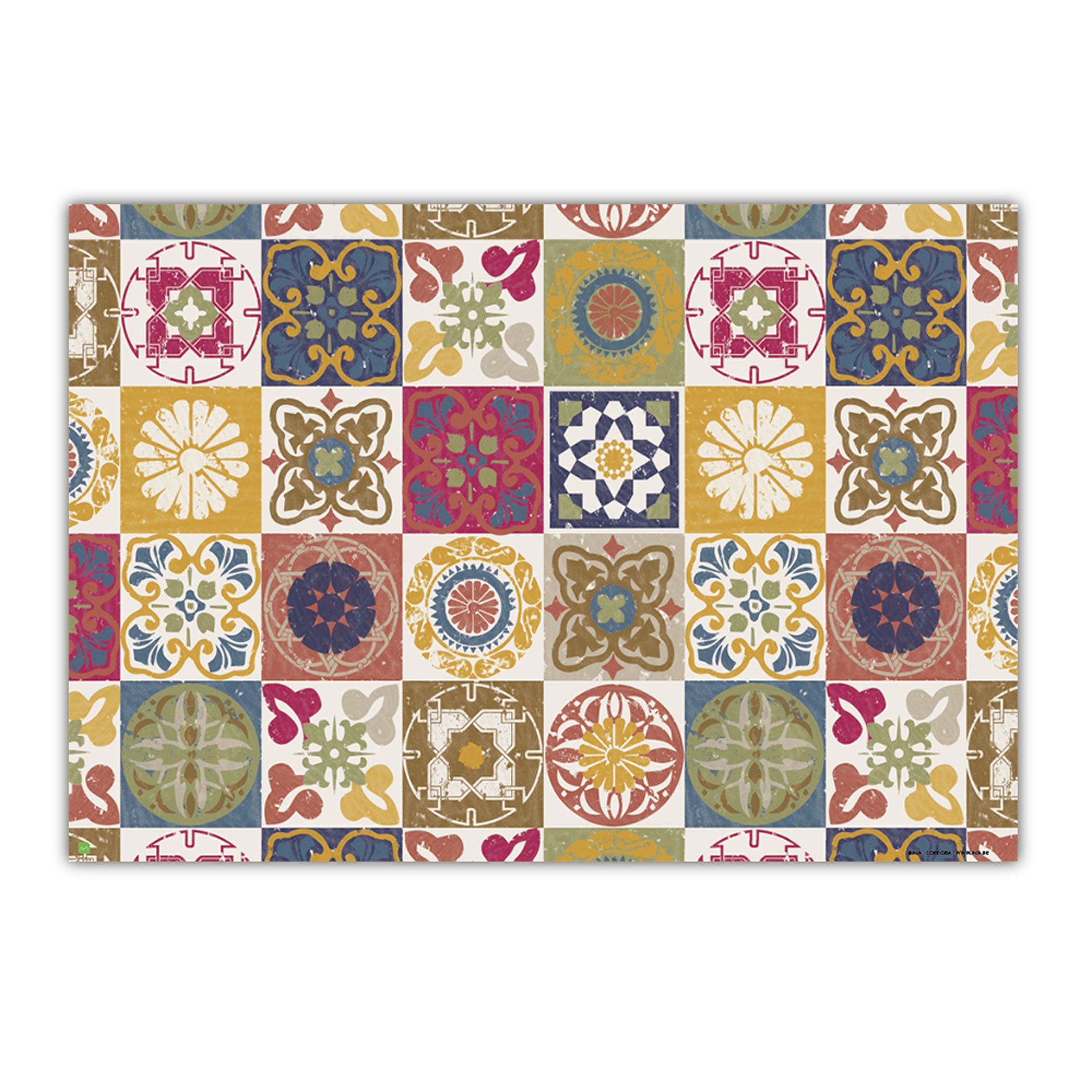 AVA Platzset, Tischsets aus Papier 43x30cm florale & geometrische Ornamente 50 Stück