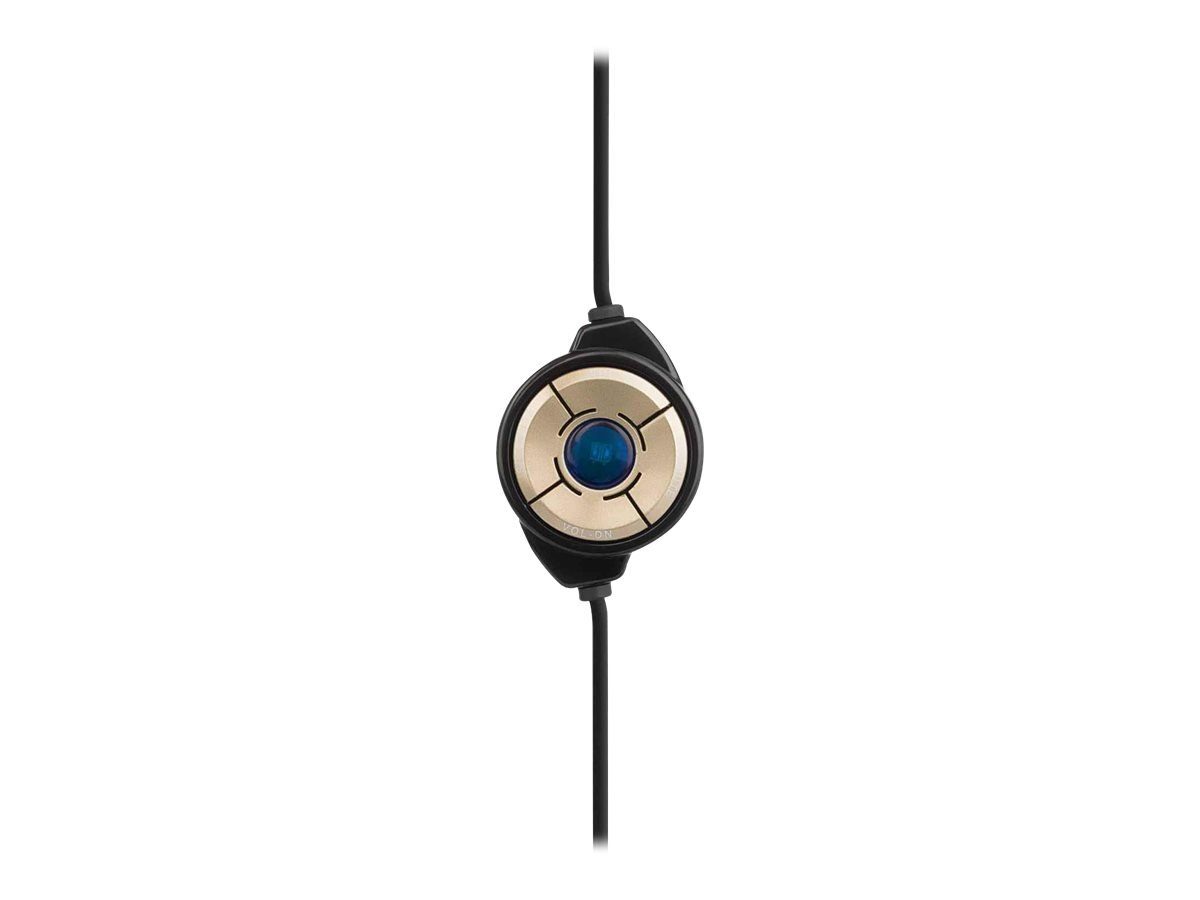 IC INTRACOM MANHATTAN Stereo Headset schwarz Bedienelemente Over-Ear USB-Headset