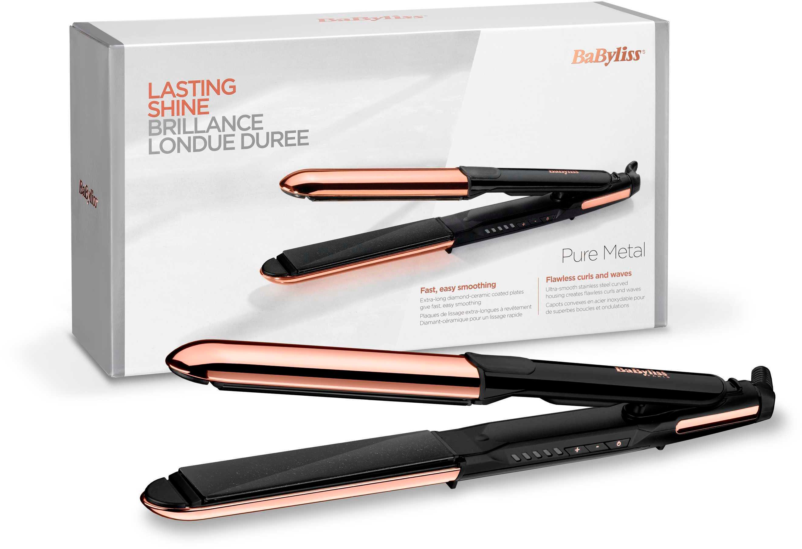 BaByliss Glätteisen ST481E Pure Metal Ionic 2 in 1 Roségold 