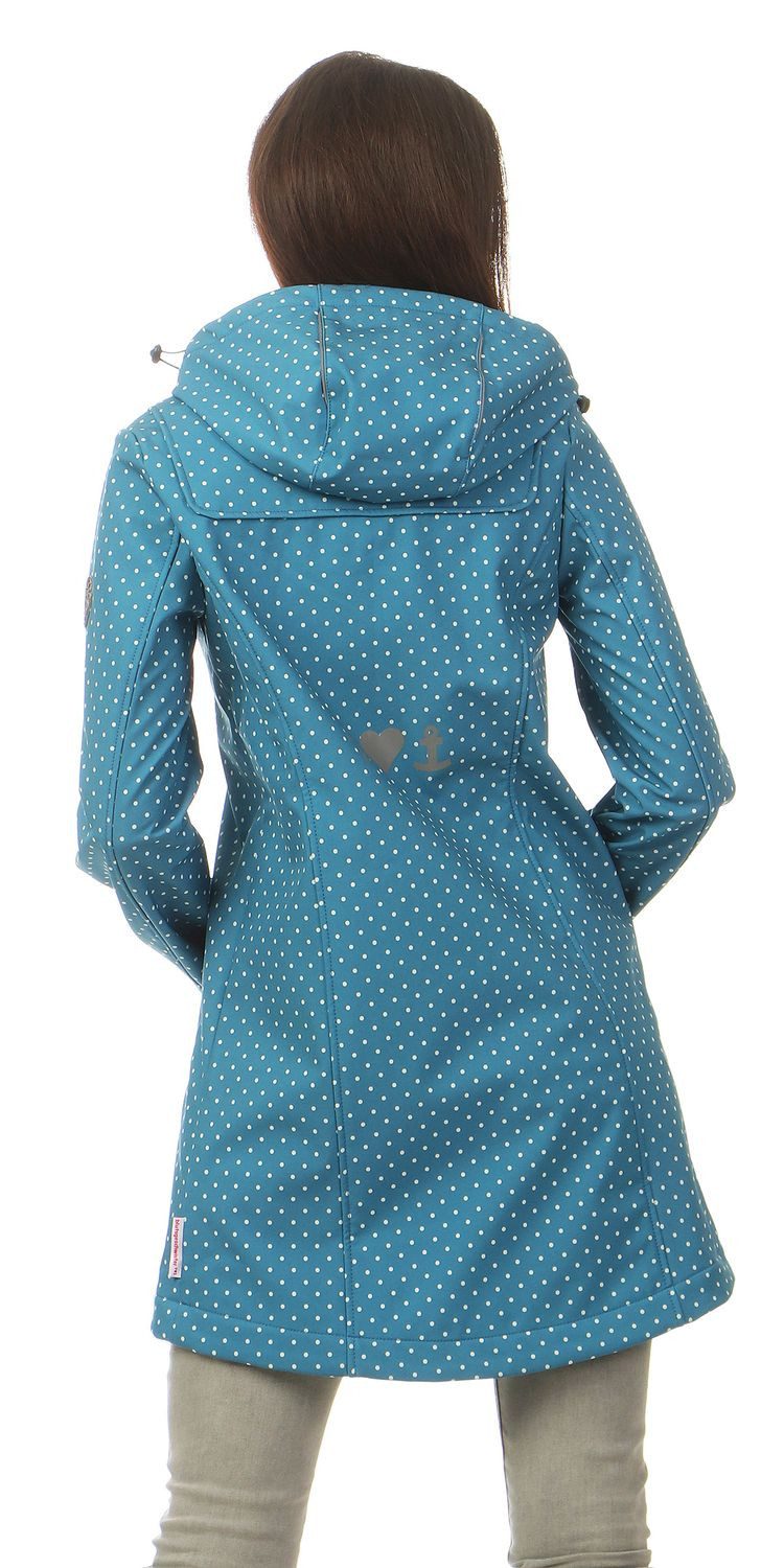 Blutsgeschwister Softshelljacke Blutsgeschwister Wild Weather Long Damen Jacke Mantel