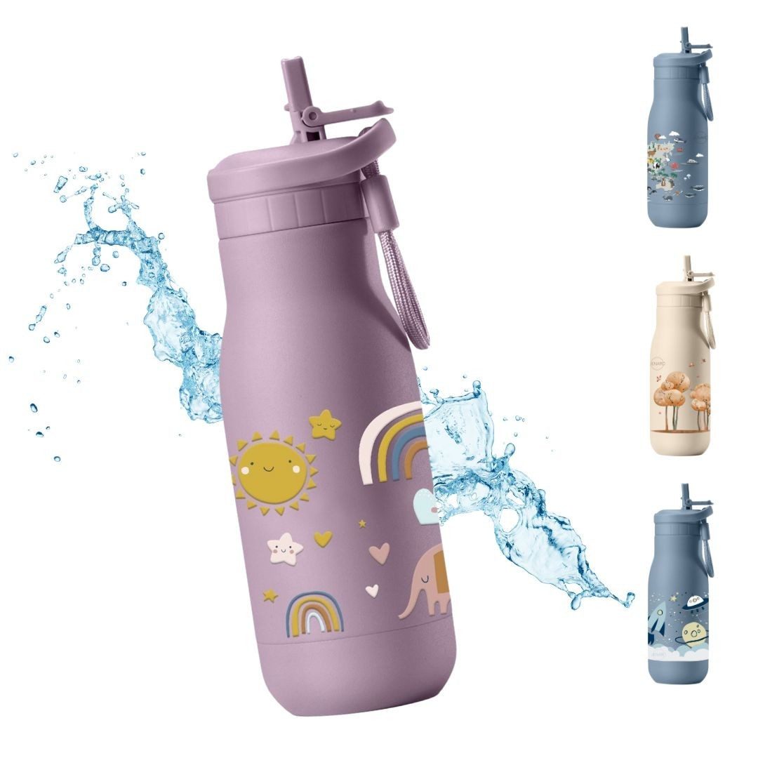 JENARD Trinkflasche JENARD Trinkflasche Kinder Edelstahl doppelwandig auslaufsicher, doppelwandig, auslaufsicher, BPA-frei, isolierend, robust
