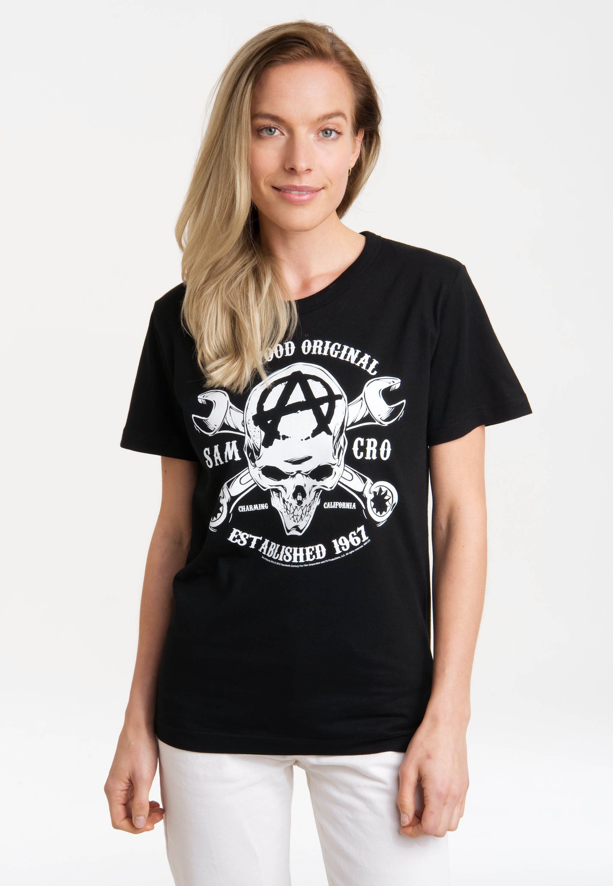 LOGOSHIRT T-Shirt Sons Of Anarchy - SAMCRO mit lizenziertem Print | T-Shirts