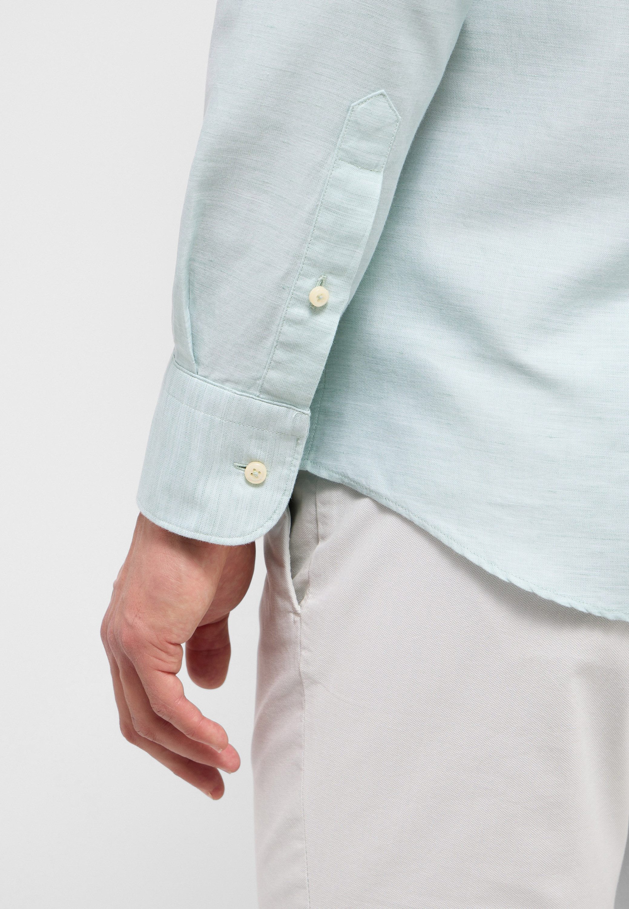 Eterna Langarmhemd SLIM FIT EASY IRON (bügelleicht)