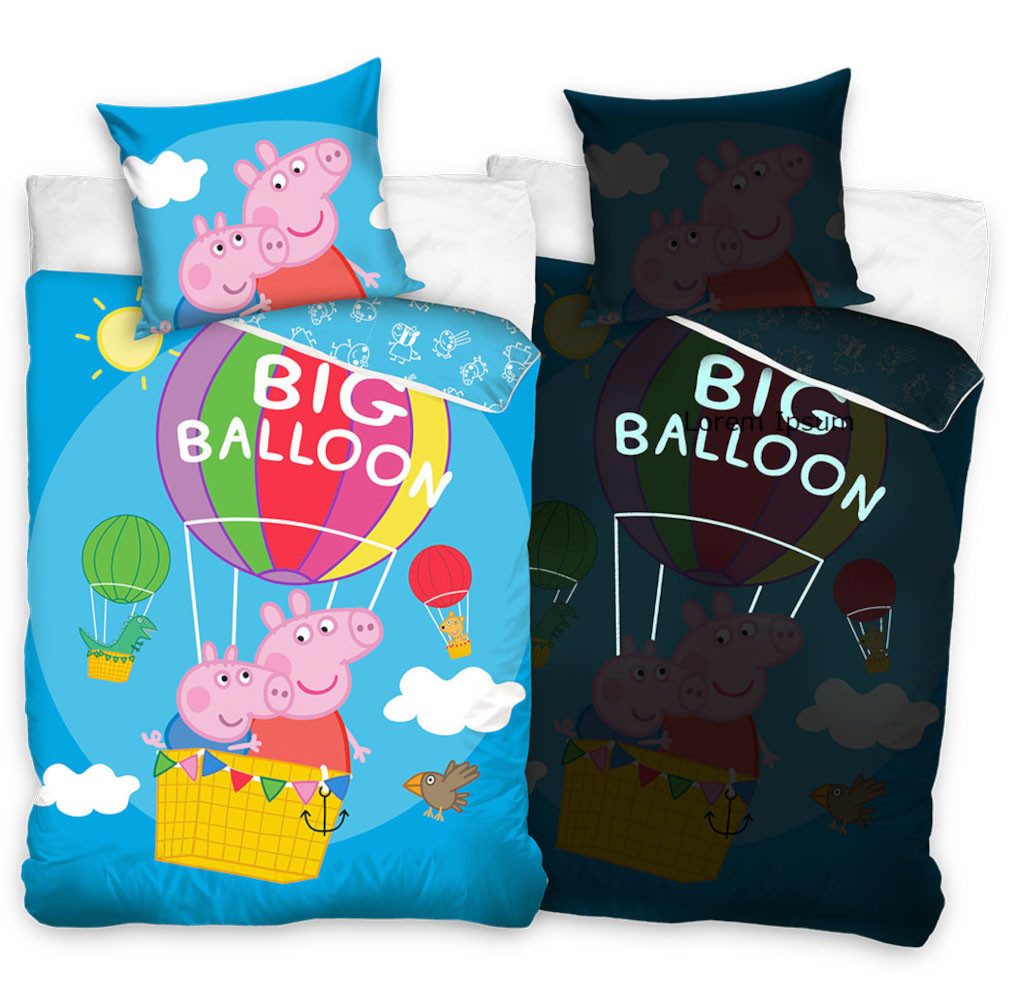 Peppa Pig Bettwäsche Peppa Pig Bettwäsche Schweinchen Peppa 135 x 200 cm