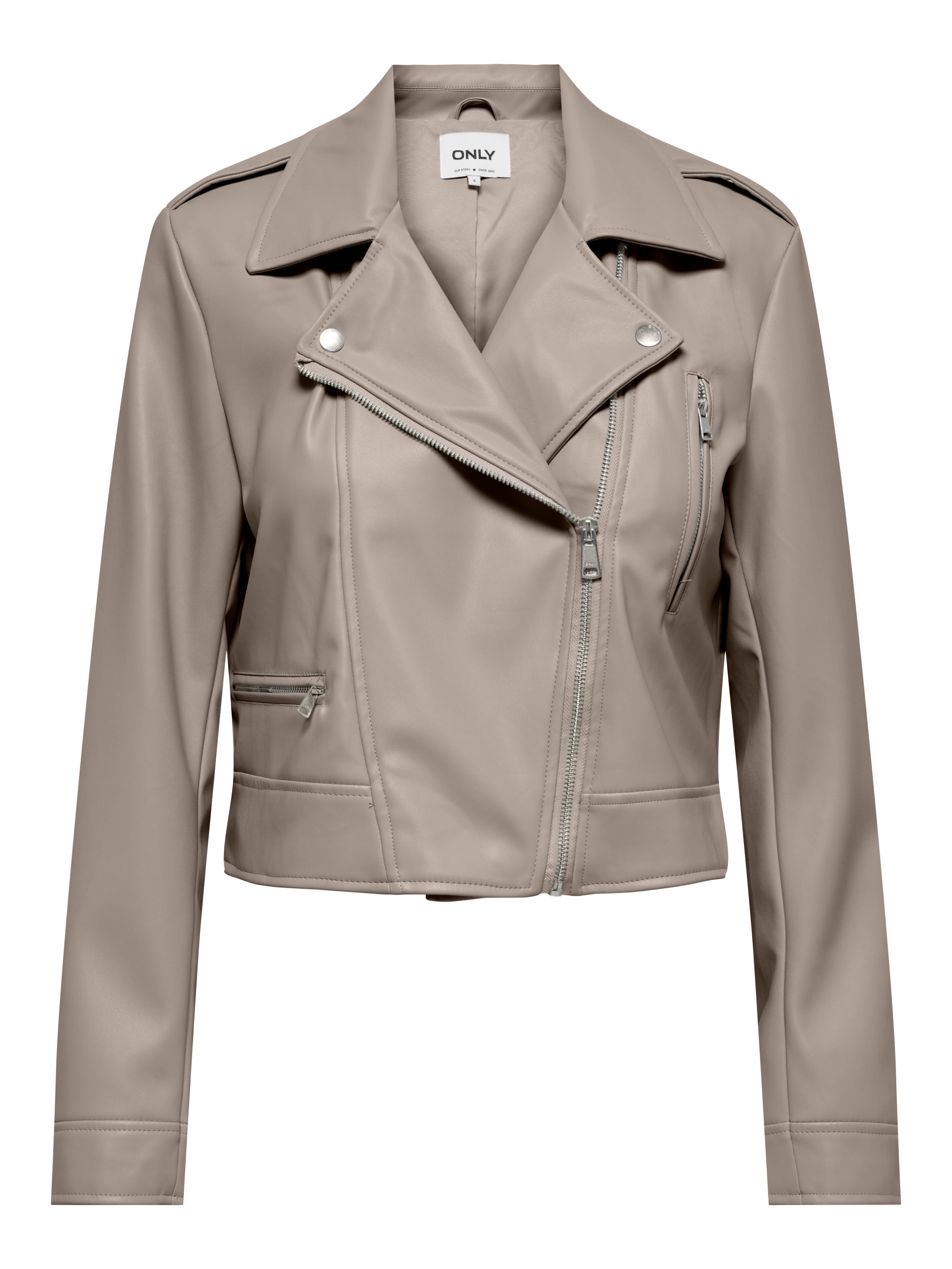 ONLY Lederimitatjacke ONLCARMEN FAUX LEATHER BIKER CC OTW mit asymmetrischem Reißverschluss