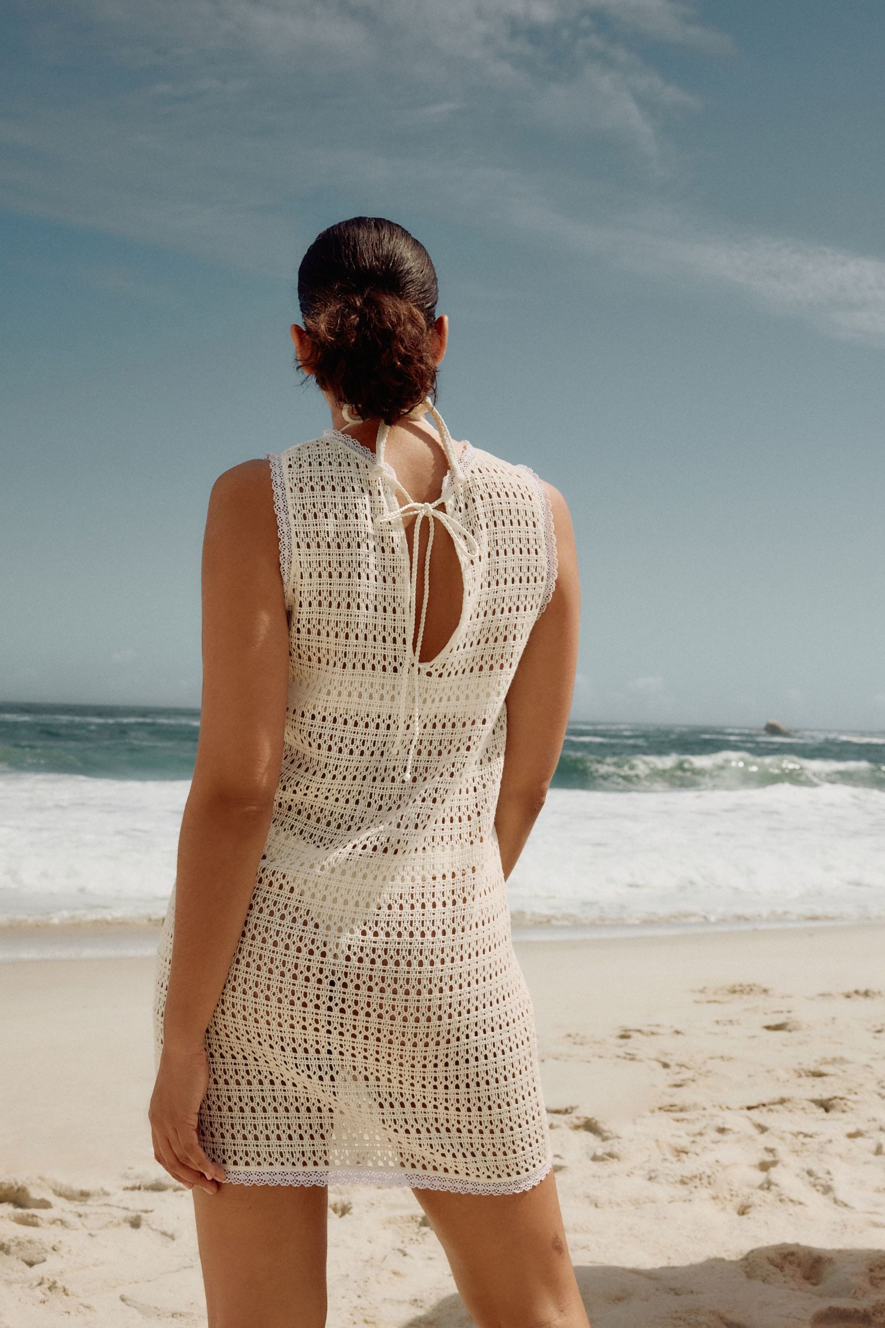 Next Strandkleid Enges Häkel-Minikleid (1-tlg) günstig online kaufen