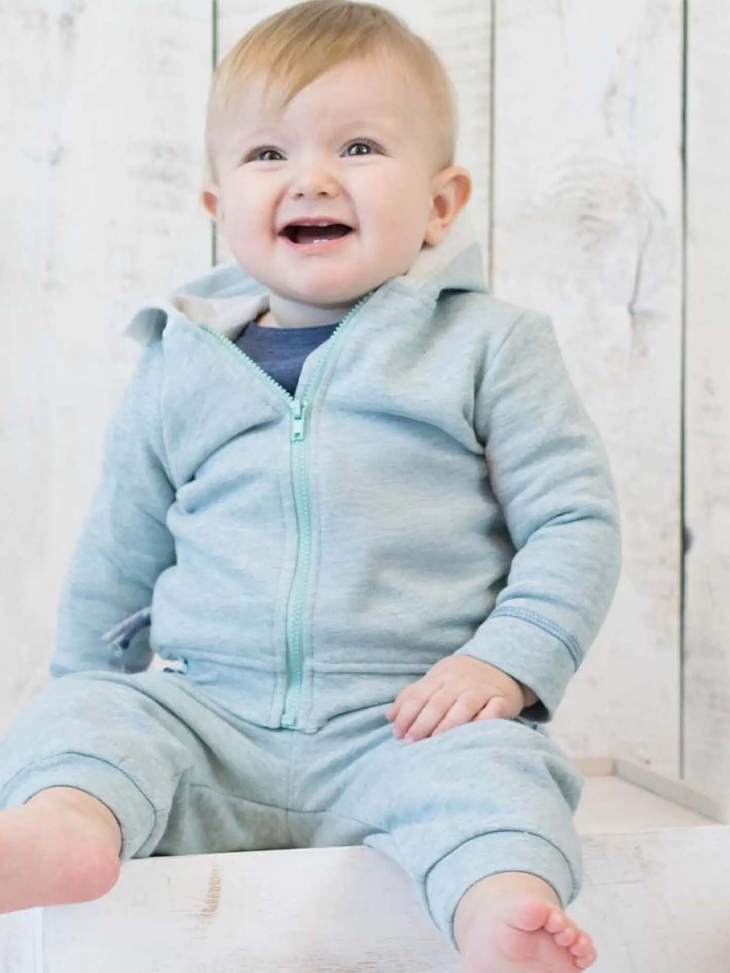 OrganicEra Kapuzenfleecejacke Baby Kapuzen-Sweatjacke aus Bio-Baumwolle (1-St) GOTS-zertifiziert