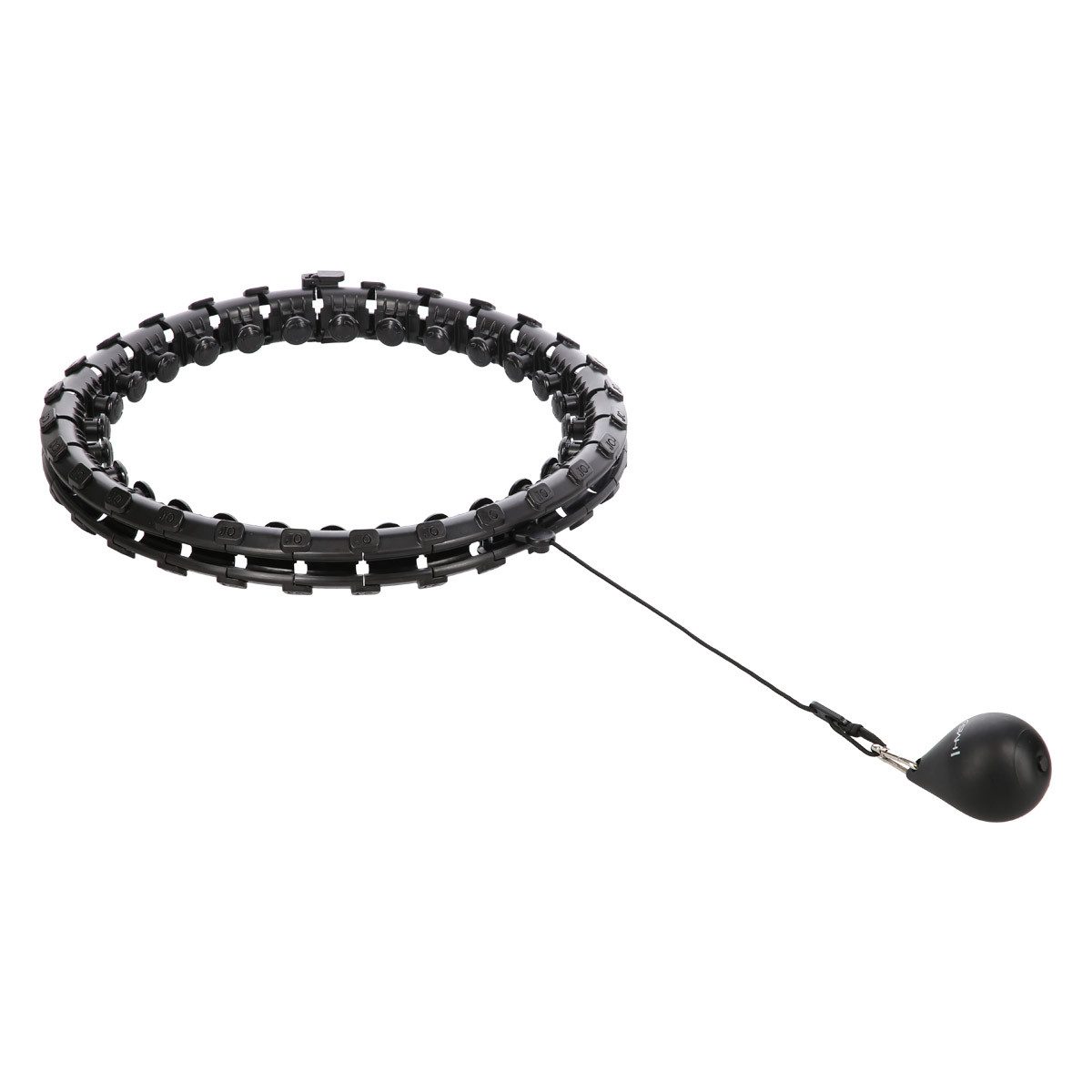 HMS Hula-Hoop-Reifen PLUS Size Hula Hoop mit Gewicht Fitnessgerät Fitnessring + Gürtel