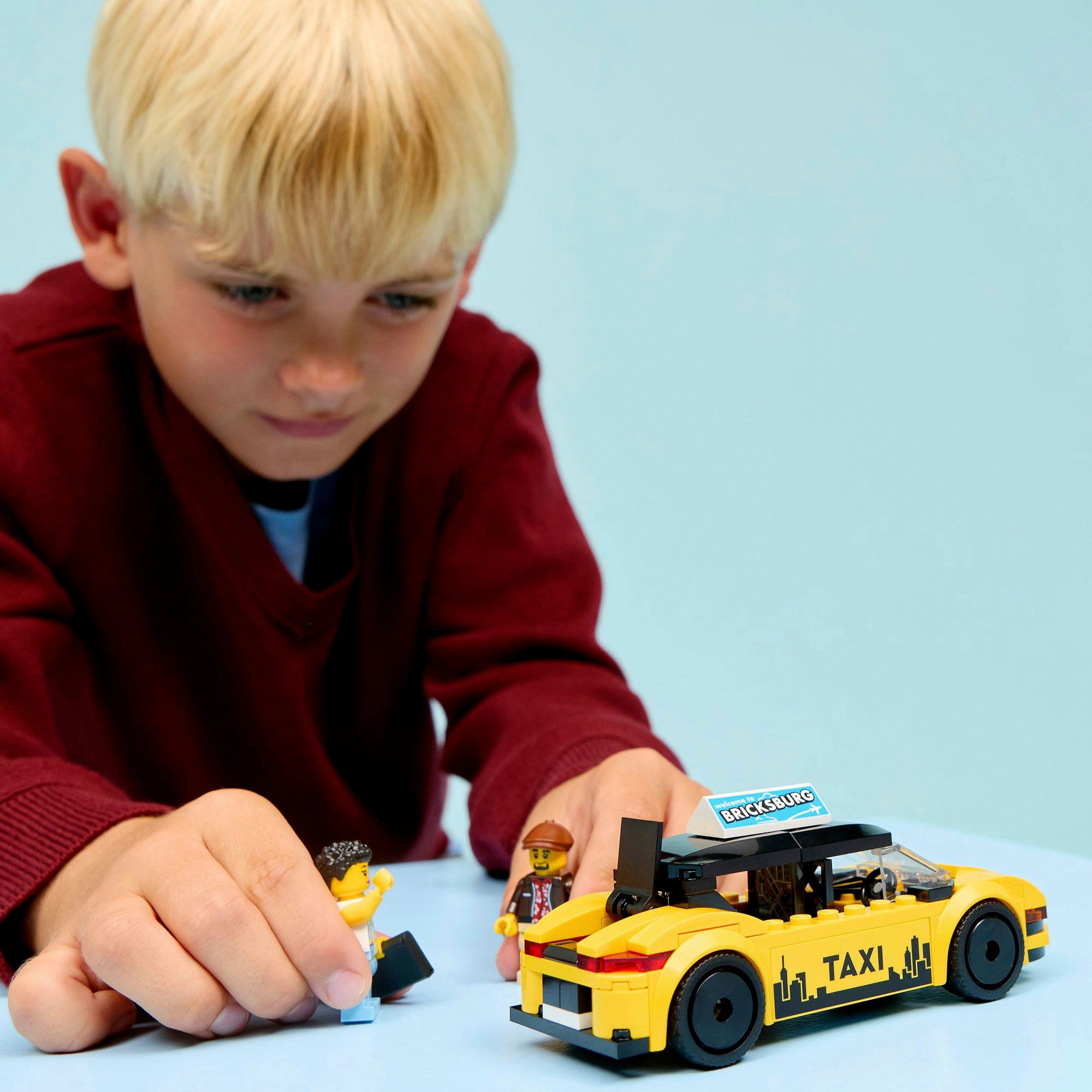 LEGO® Gelbes Taxi (60487), LEGO City Konstruktionsspielsteine, (122 St), Made in Europe