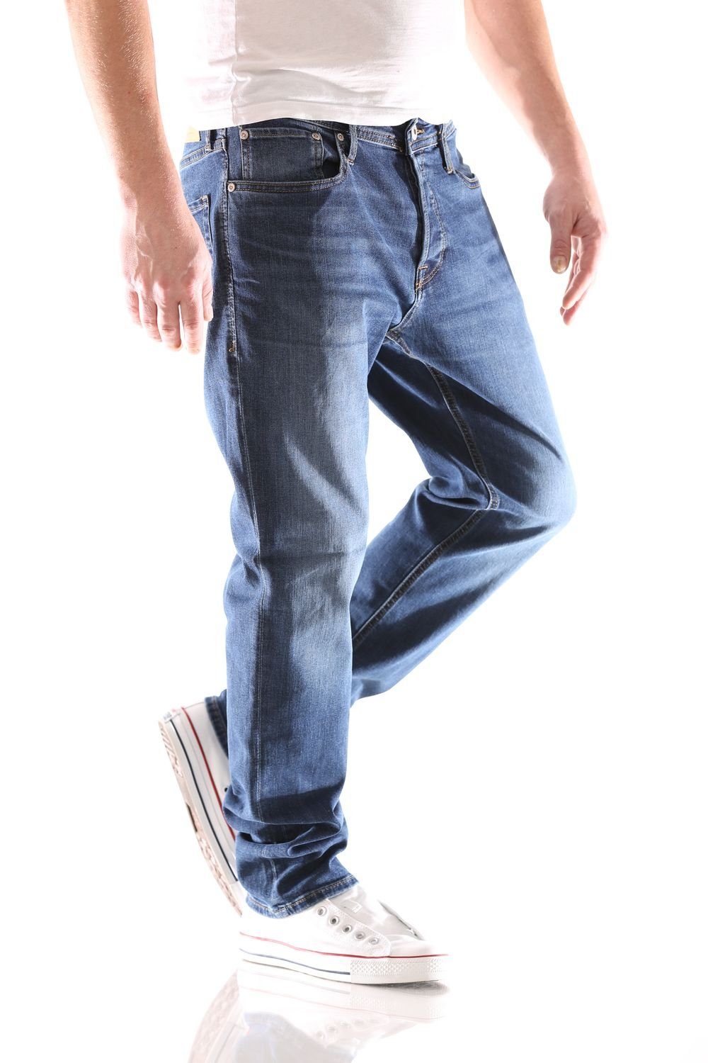 & Jeans Mike Hose Blue Comfort (814 Jack Fit Jack Herren Original Jones Blau Denim) Comfort-fit-Jeans Jones &