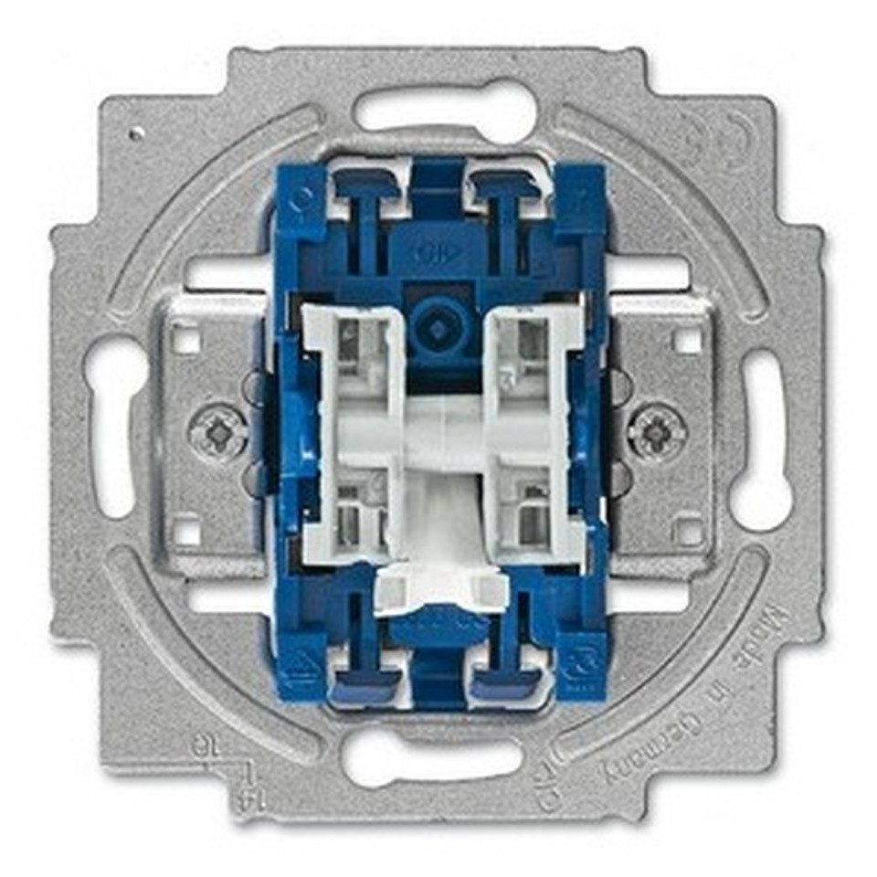 Busch-Jaeger Schalter, Serienschalter-Einsatz blau matt mit LED Unterputz IP20 2f 16AX
