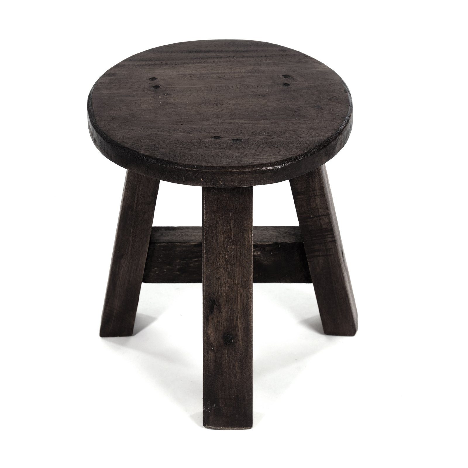 DESIGN DELIGHTS Hocker DEKO HOCKER "BERN", rund, 23,5x20,5 cm (HxB), Mahagoni, Schemel, Fa