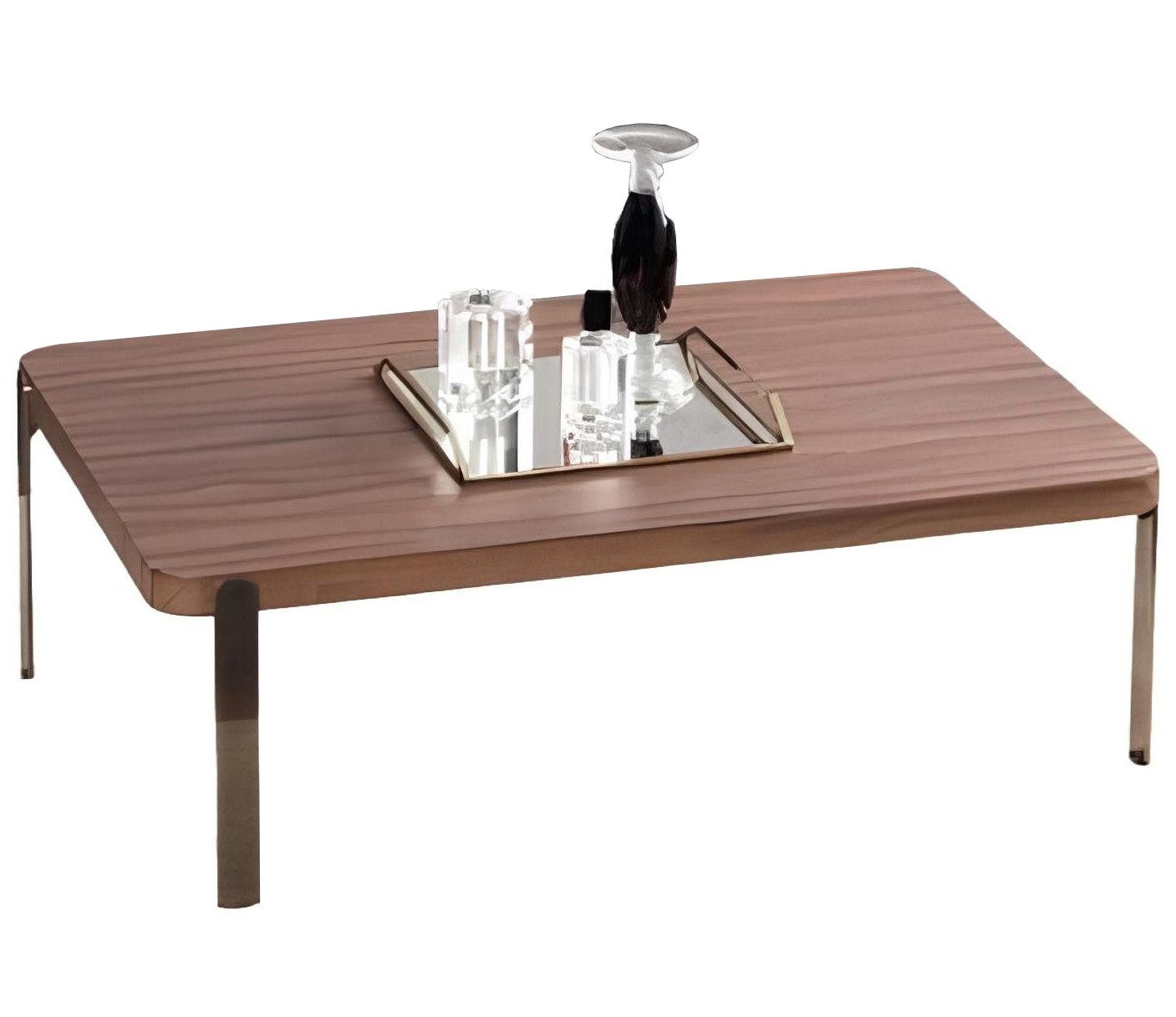 Couchtisch Wohnzimmertisch Beistelltisch Couchtisch Kaffeetisch Edelstahl Holz