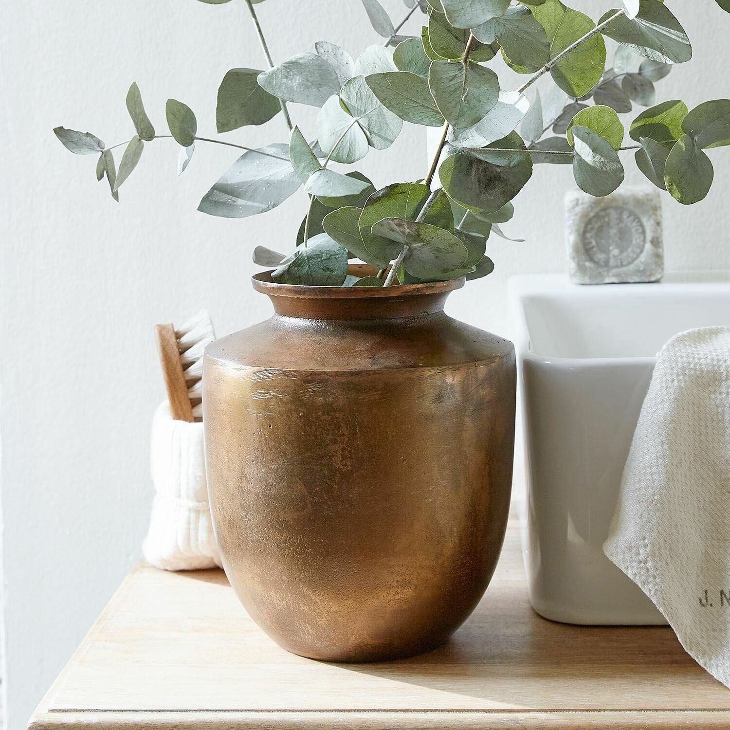 Mirabeau Tischvase Vase Toulane antikmessing günstig online kaufen