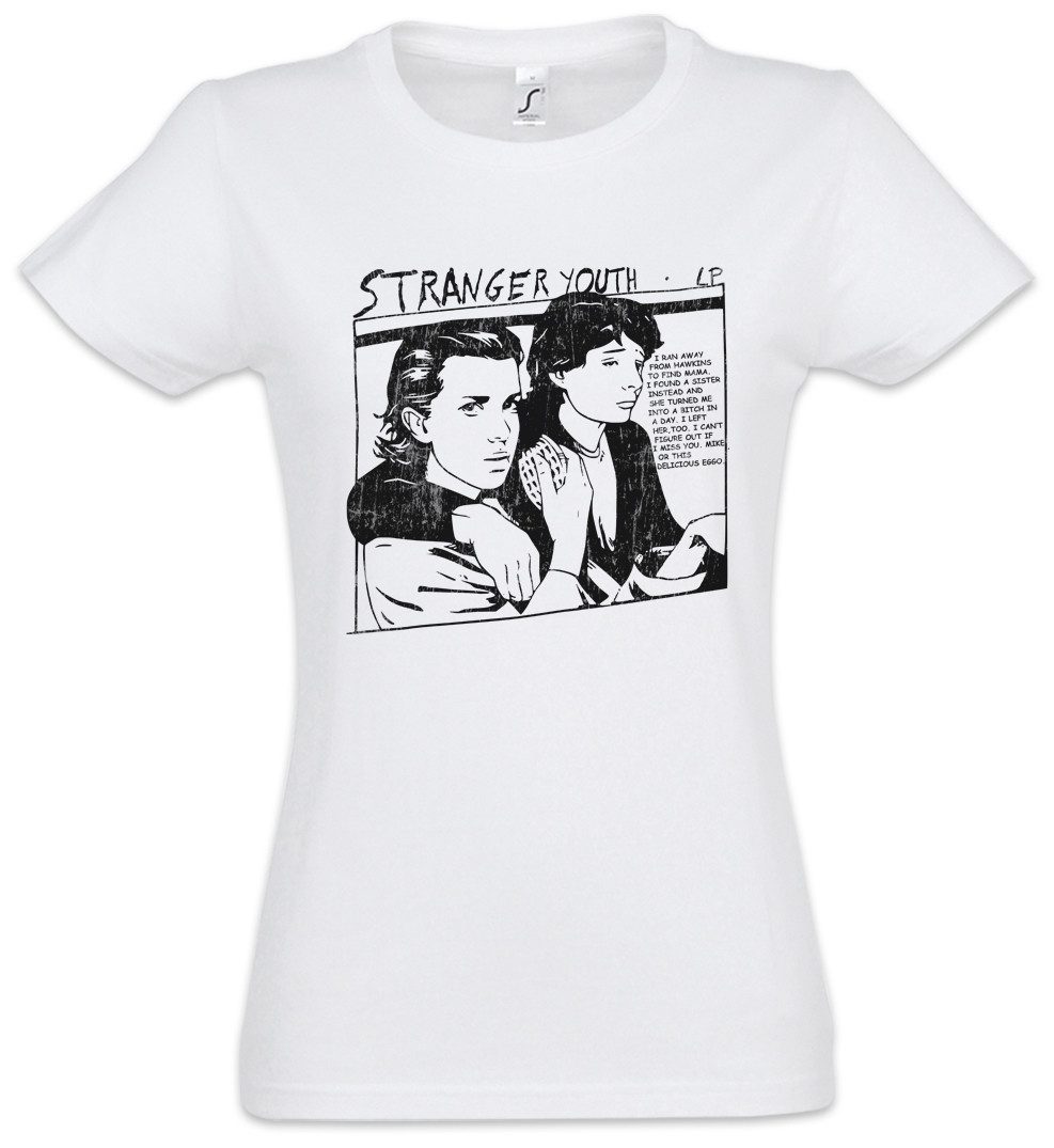 Urban Backwoods Print-Shirt Stranger Youth Damen T-Shirt Cover Album Platten Schallplatte Sonic LP (1-tlg) Things Seven Dustin Lucas