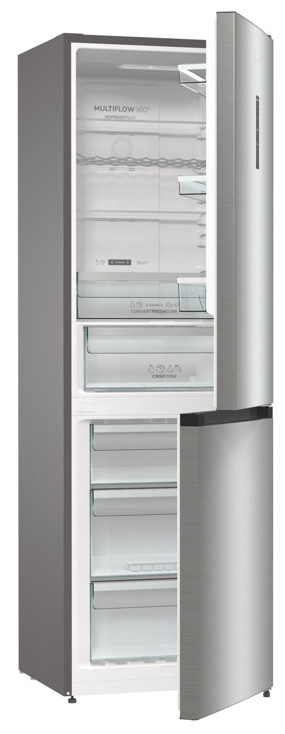 GORENJE Kühl-/Gefrierkombination NRK619C61X4OT, 185 cm hoch, 60 cm breit, AdaptTech - des Gerät passt sich Ihren Bediengewohnheiten an