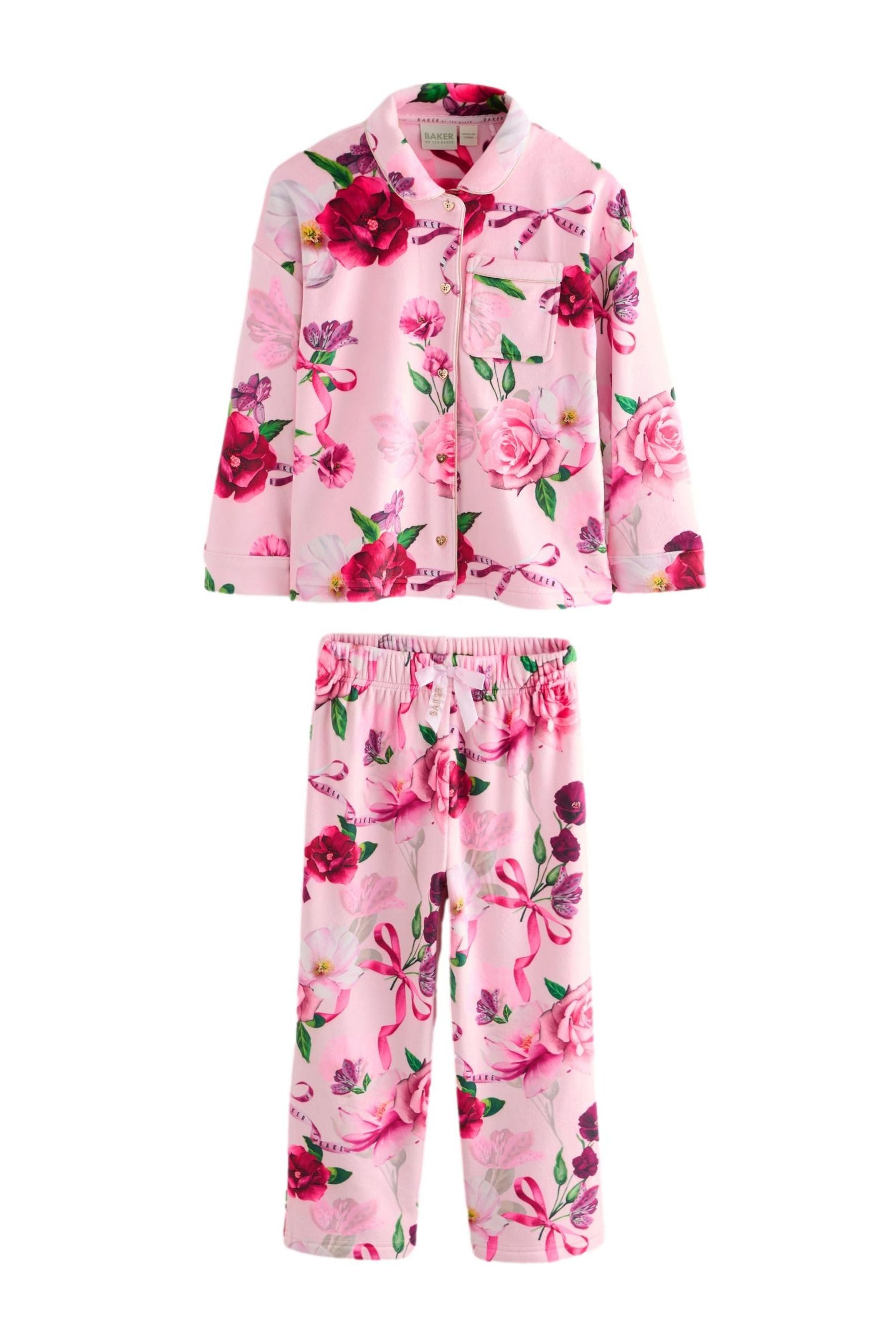Baker by Ted Baker Pyjama Baker by Ted Baker Fleece-Schlafanzug, 2er-Set (2 tlg)