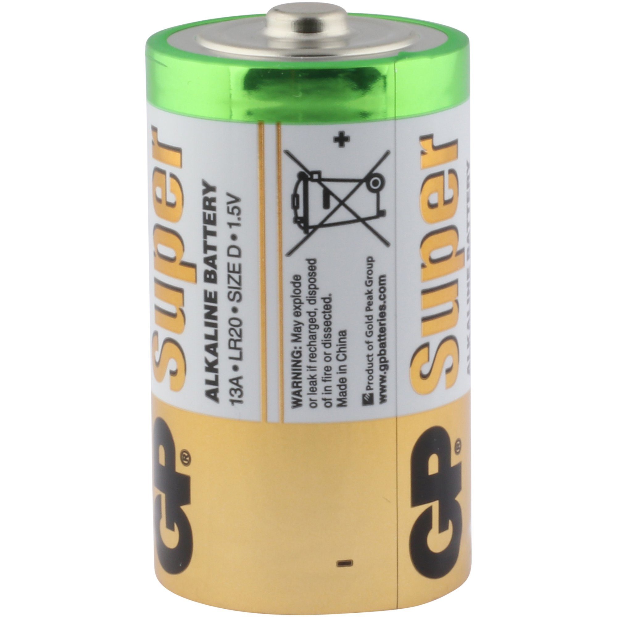 Alkaline Batterie, Super (1,5 V) Batterie GP D GP Mono 4 Batteries Stück 1,5V