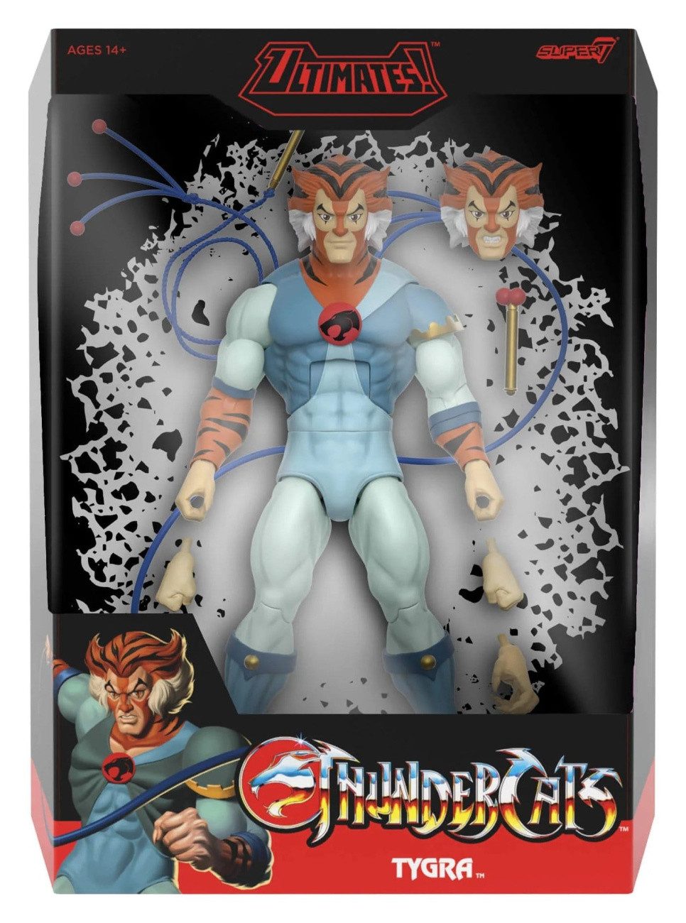 Super7 Actionfigur Thundercats Ultimates Actionfigur Tygra 24 cm