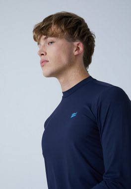 SPORTKIND Funktionsshirt Tennis Langarmshirt High-Neck Jungen & Herren navy blau