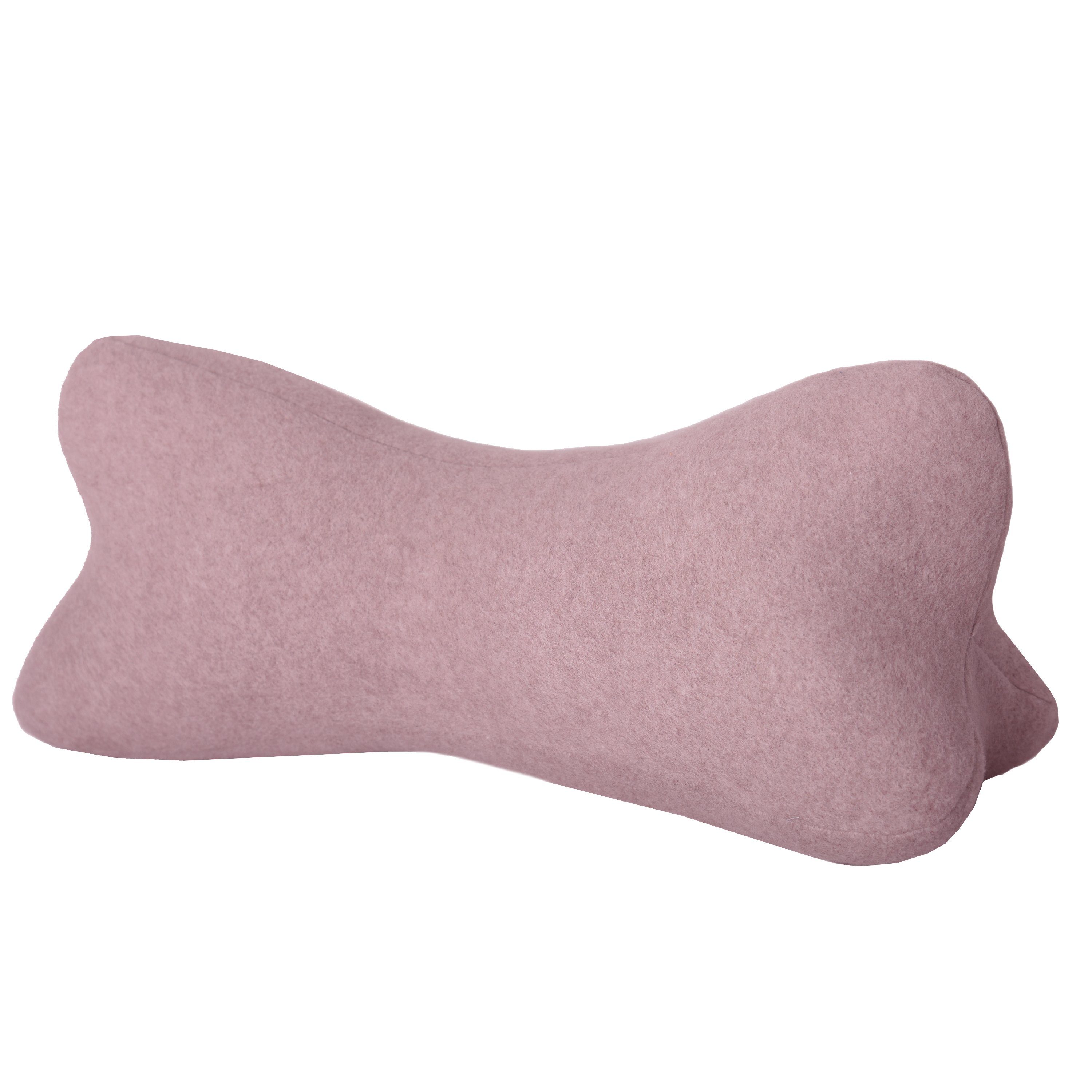 Nackenkissen Original Dr. Berger Velours-Fleece Leseknochen Altrosa 40 x 18 cm