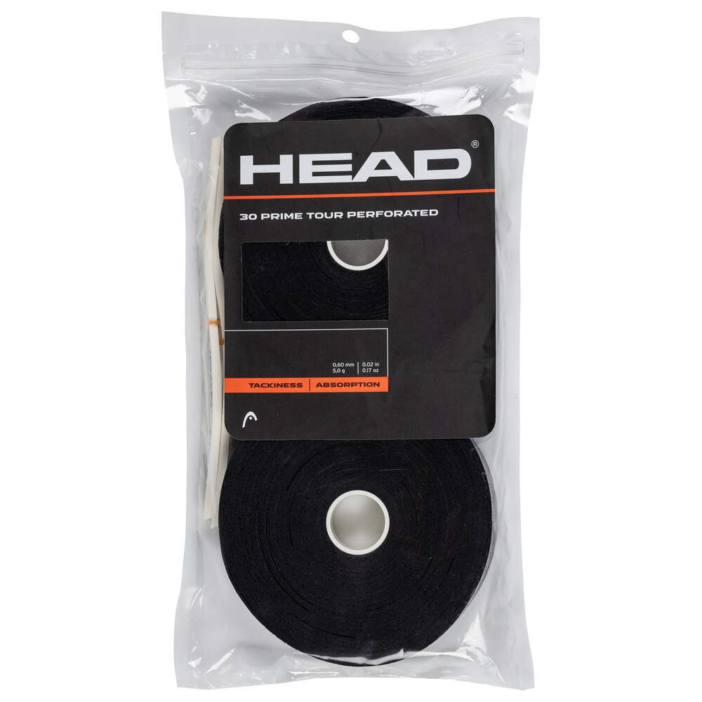 Head Griffband Overgrip Prime Tour Perforated 0.6 mm (Komfort, Griffigkeit) schwarz