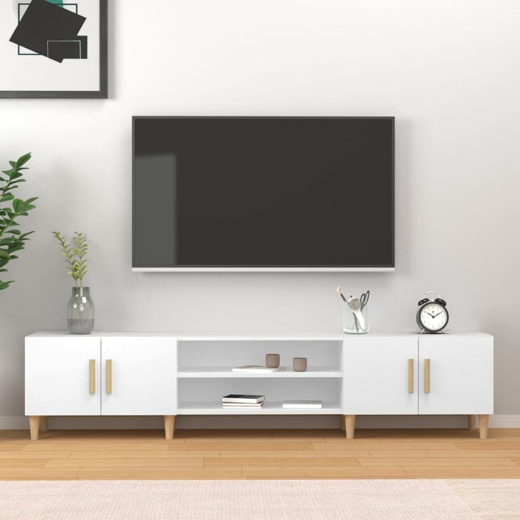 furnicato TV-Schrank Weiß 180x31,5x40 cm Holzwerkstoff