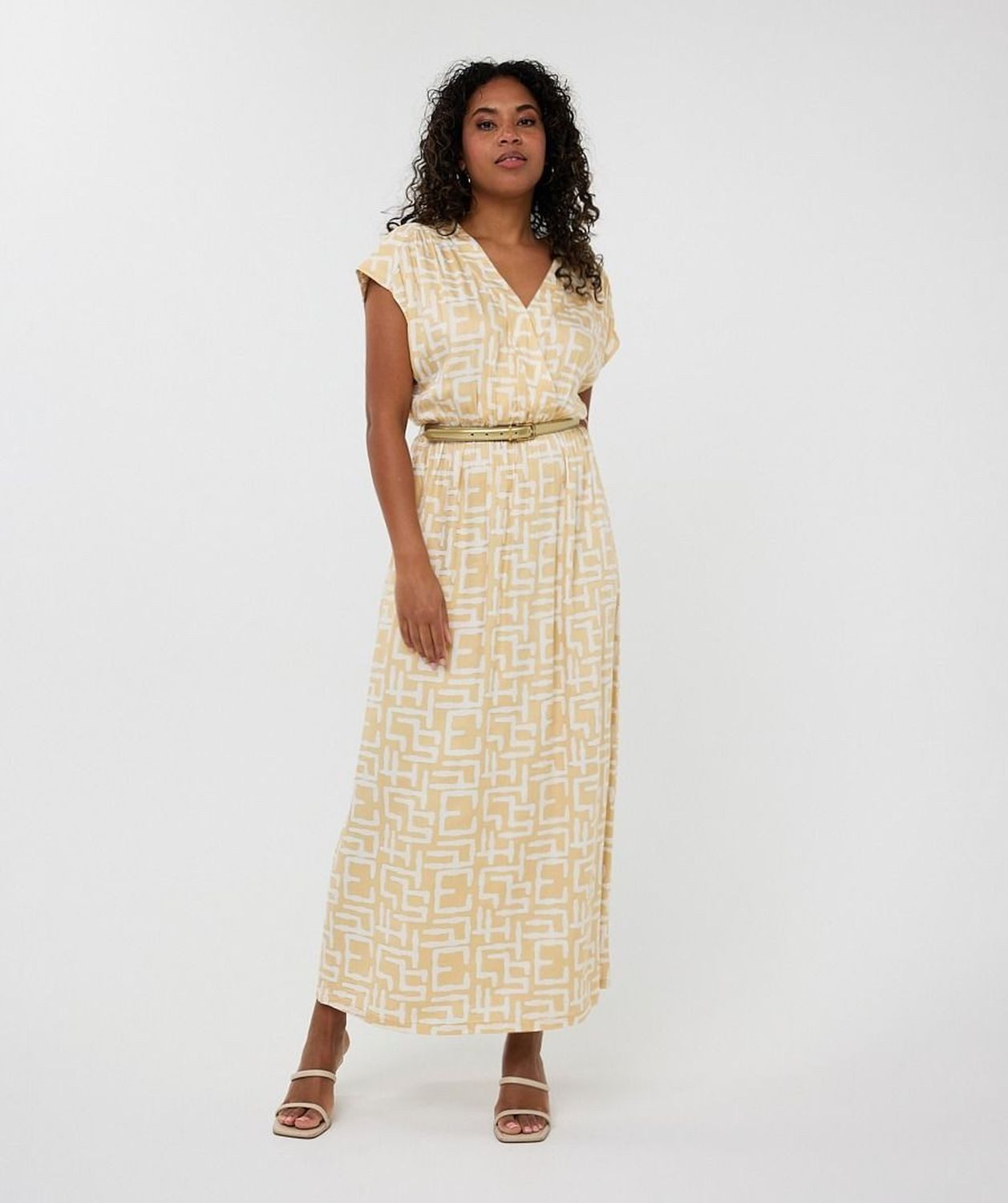 Esqualo Maxikleid Esqualo Maxikleid mit Gürtel günstig online kaufen
