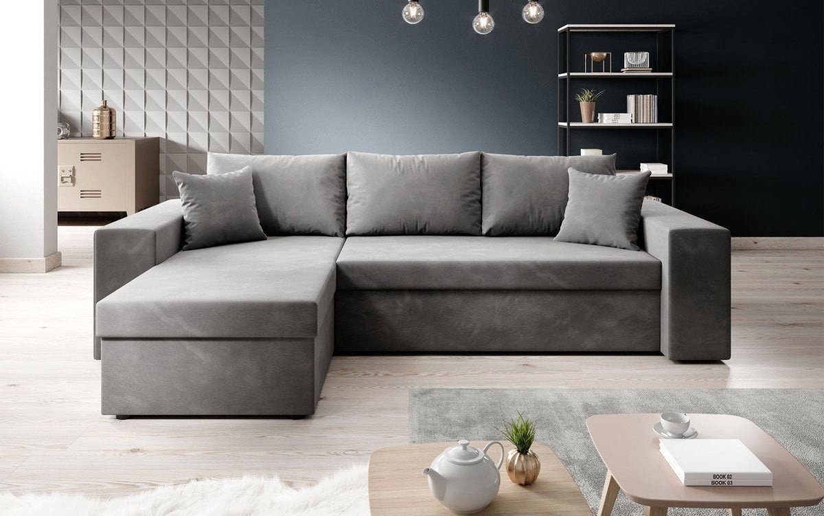 Luxusbetten24 Schlafsofa Designer Sofa Denver, mit Stauraum und Schlaffunkt günstig online kaufen