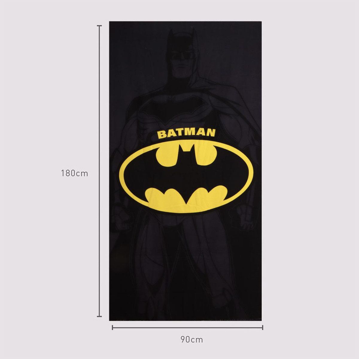 Batman Strandtuch Badetuch 90 × 180 cm 250 gsm schnell trocknend aus Polyester – Bild 4 von 5