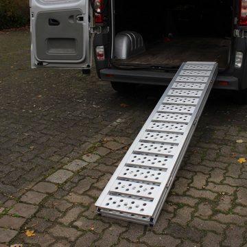 TRUTZHOLM Auffahrrampe TrutzHolm® Alu Auffahrrampe 215cm Rampe 3 fach faltbar 1020 kg Verlade (Produkt, 1-St)