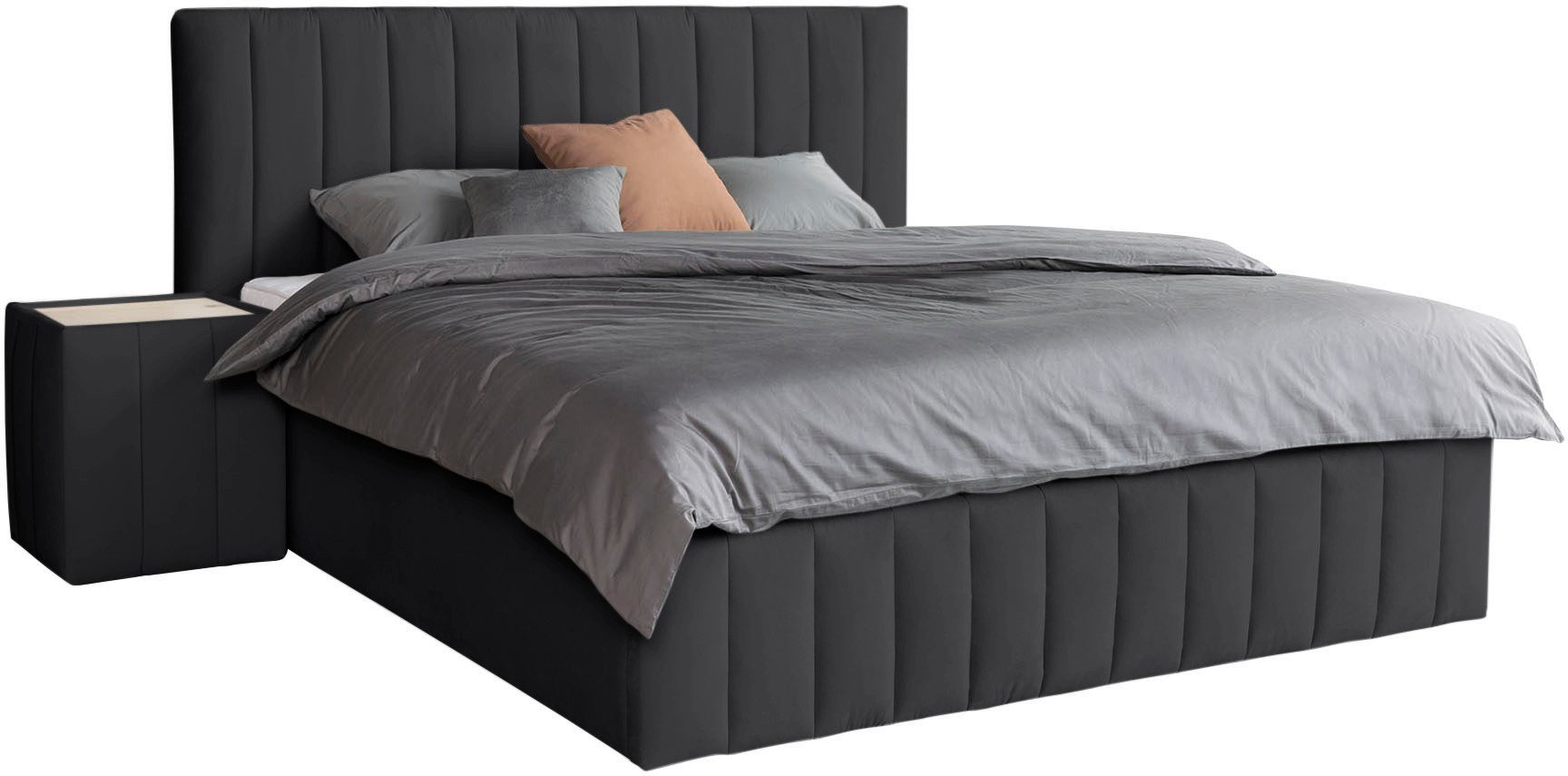 Home affaire Polsterbett Effy erhältlich in der Breite 180x200cm, wahlweise mit Lattenrost und King-Matratze (28cm) – Bild 2 von 5