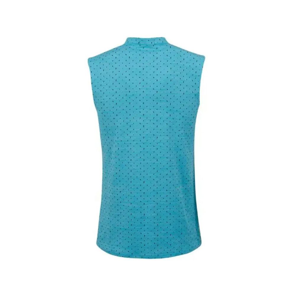 PUMA Poloshirt Puma Golf Polo Cloudspun Sleeveless Polka Hellblau Damen