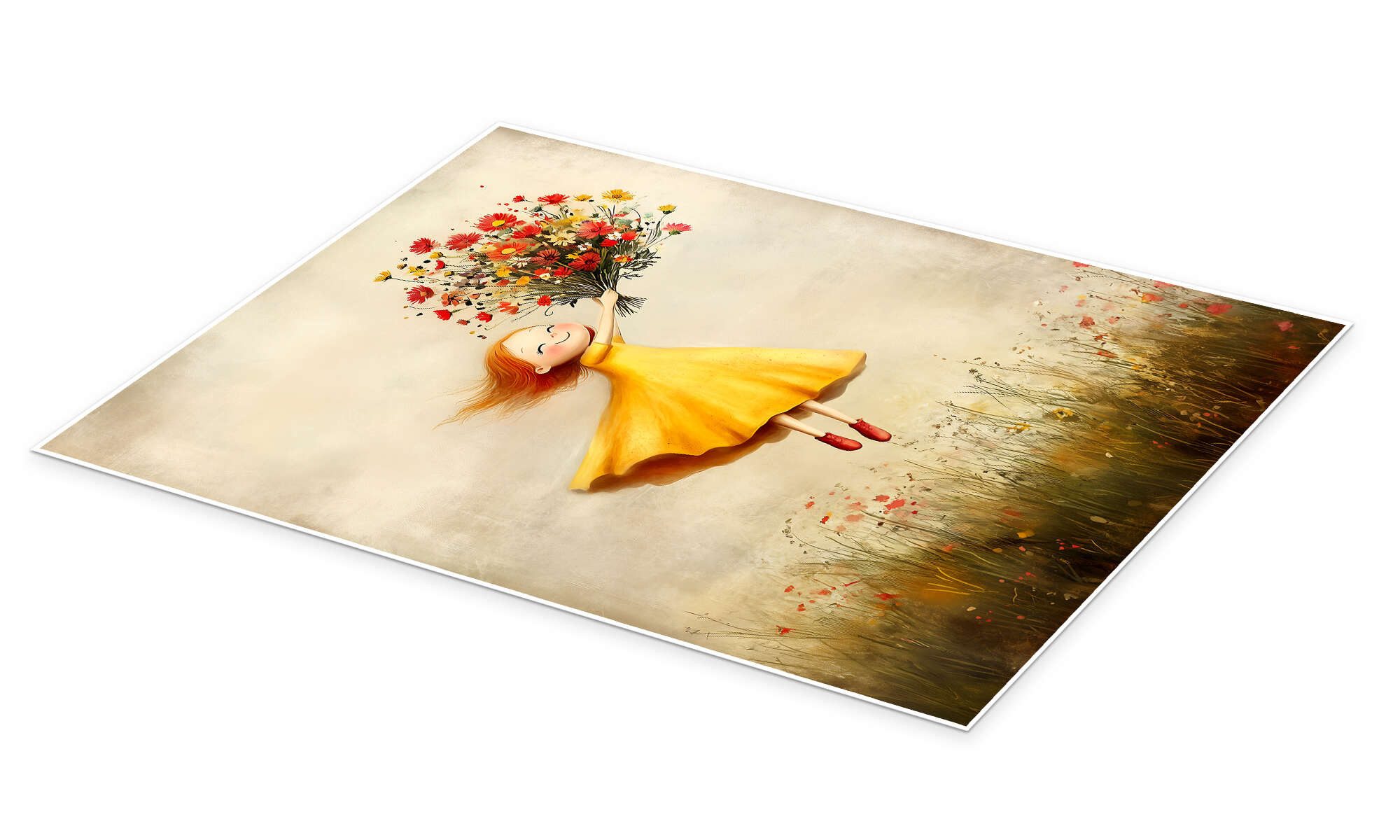 Posterlounge Wandbild Blumen im Wind, Annika Persson, erhältlich als Poster, Leinwandbild, Wandsticker oder Acrylglasbild