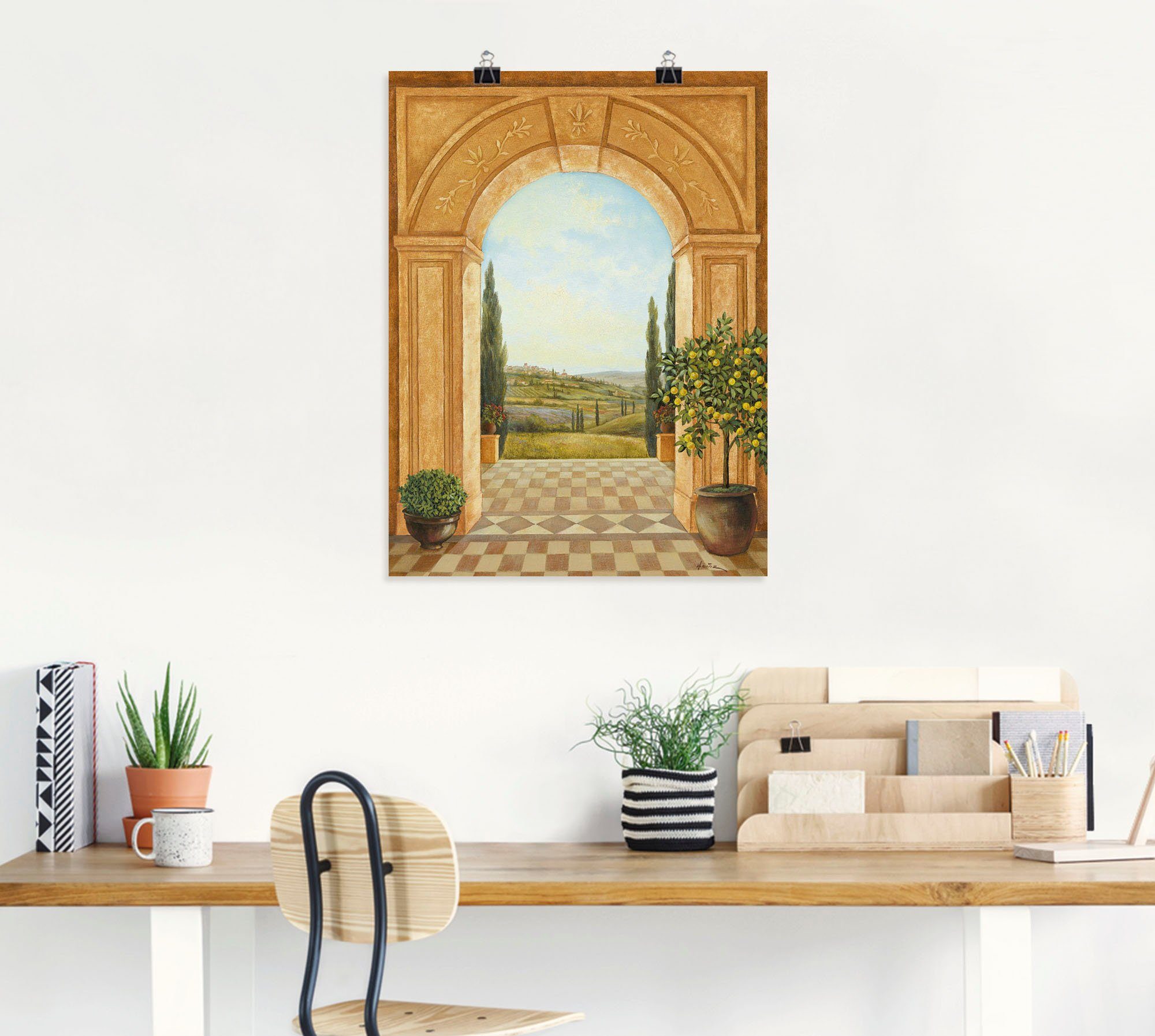 Artland Wandbild Ausblick mit Zitronenbaum, Fensterblick günstig online kaufen